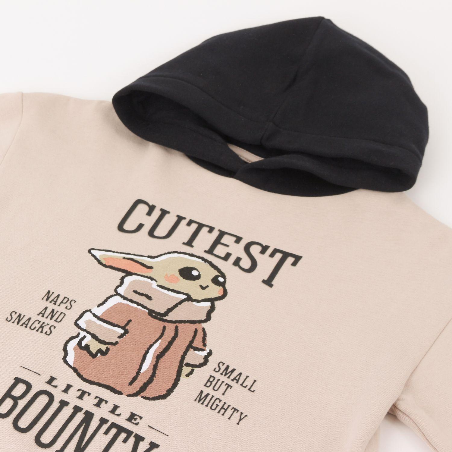 Polerón Cerrado Niño Hoodie Cutest Bounty Beige Star Wars-2