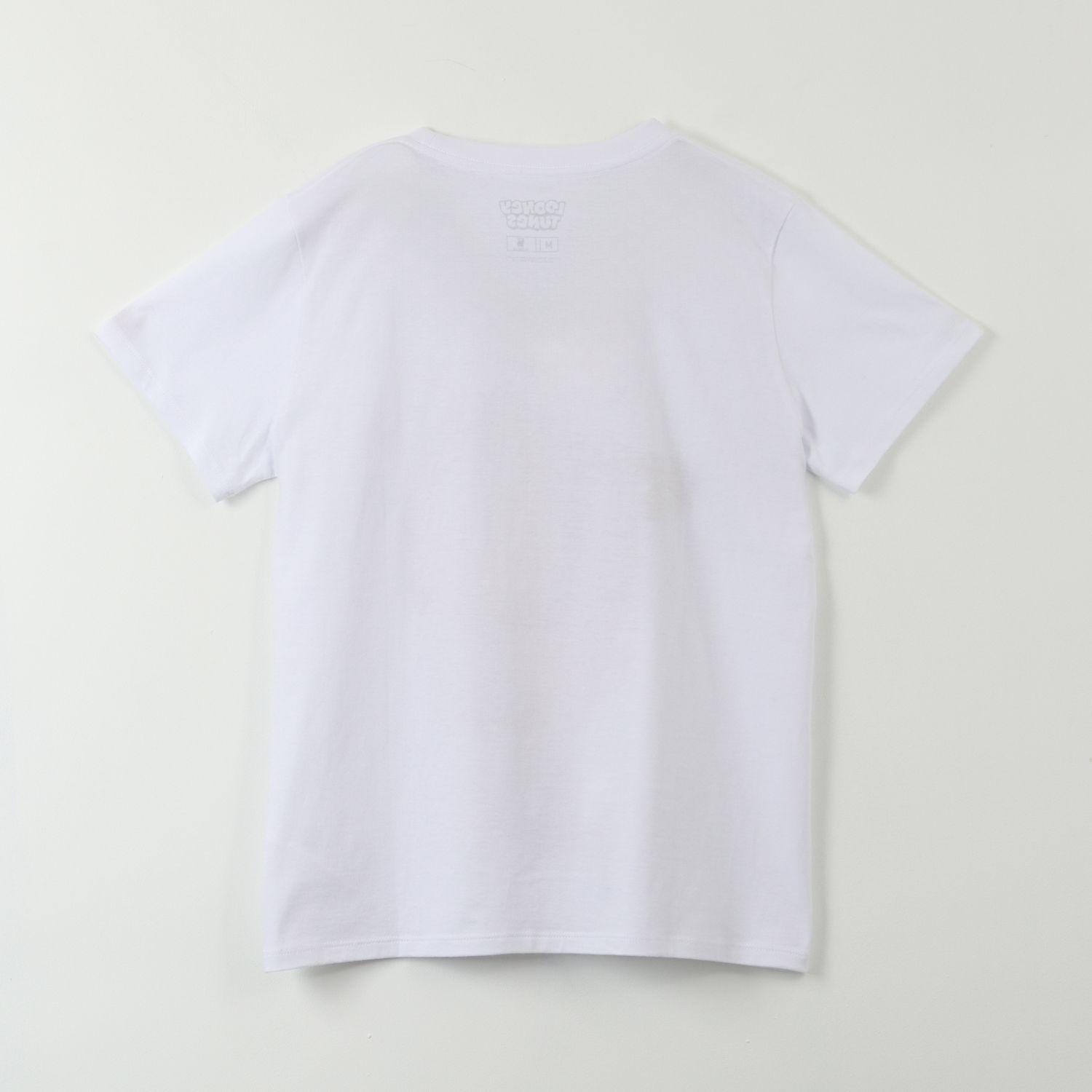 Polera Manga Corta Mujer Taz Love Blanco Looney Tunes-2