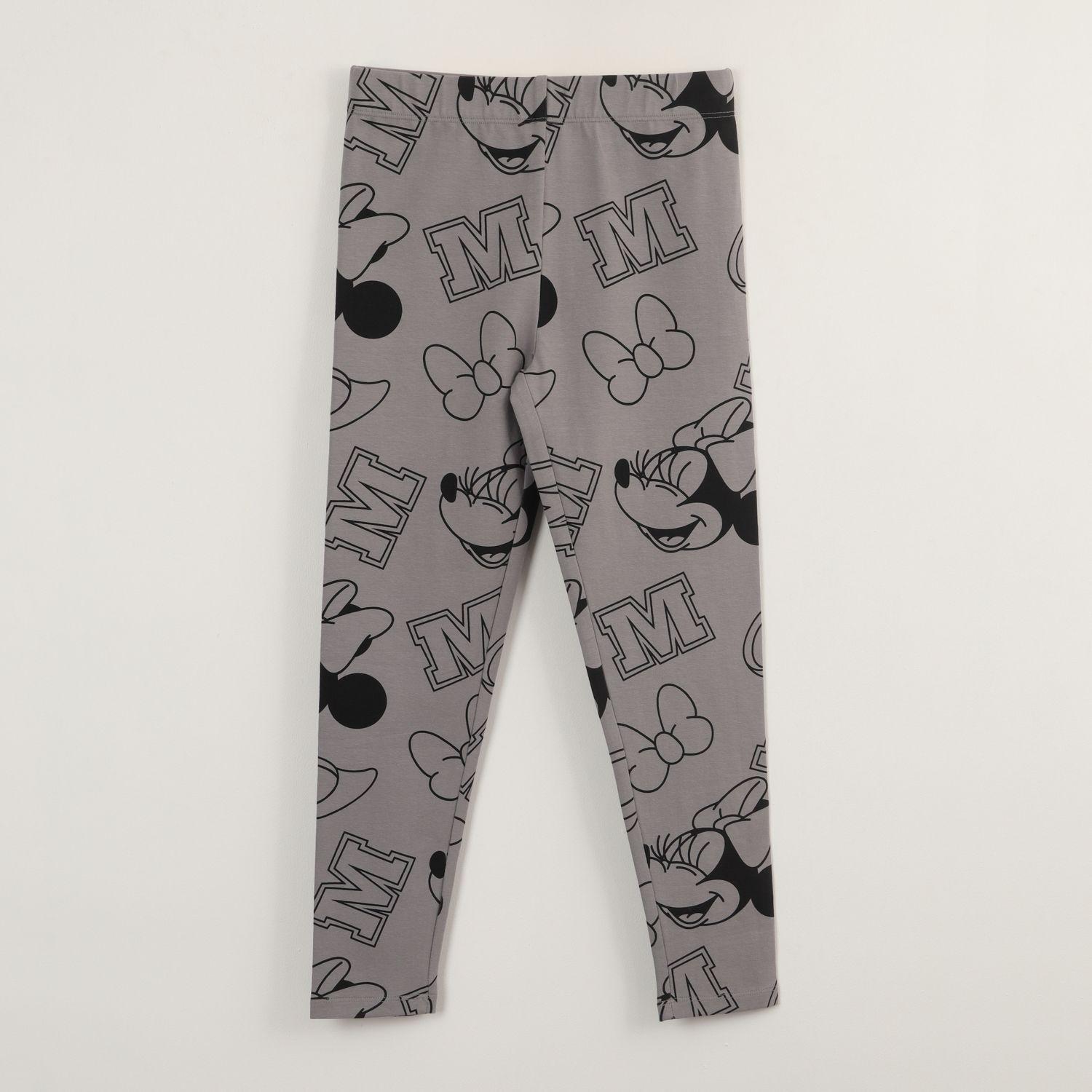 Calza Niña Minnie Print Gris Disney-0