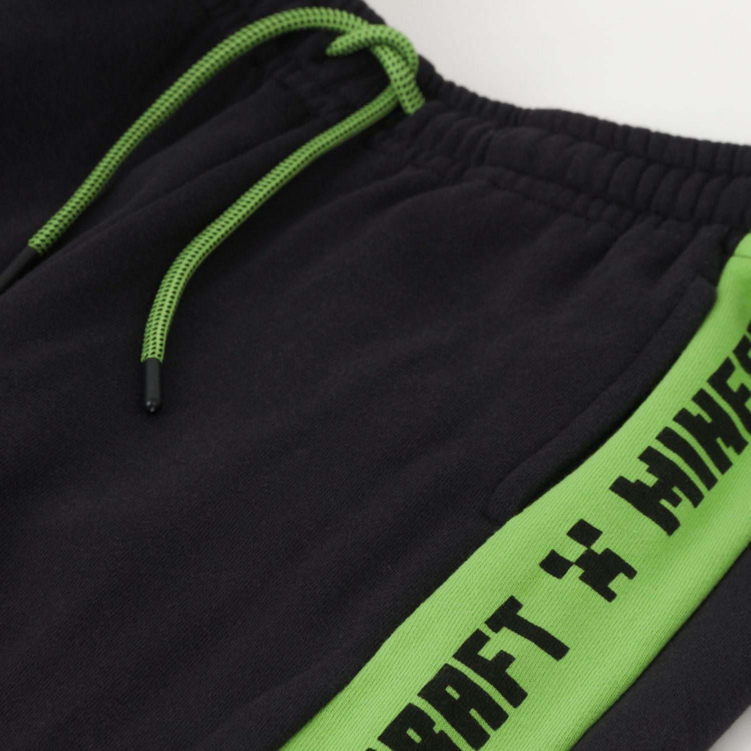 Conjunto Buzo Niño Creeper Face Negro Minecraft-3