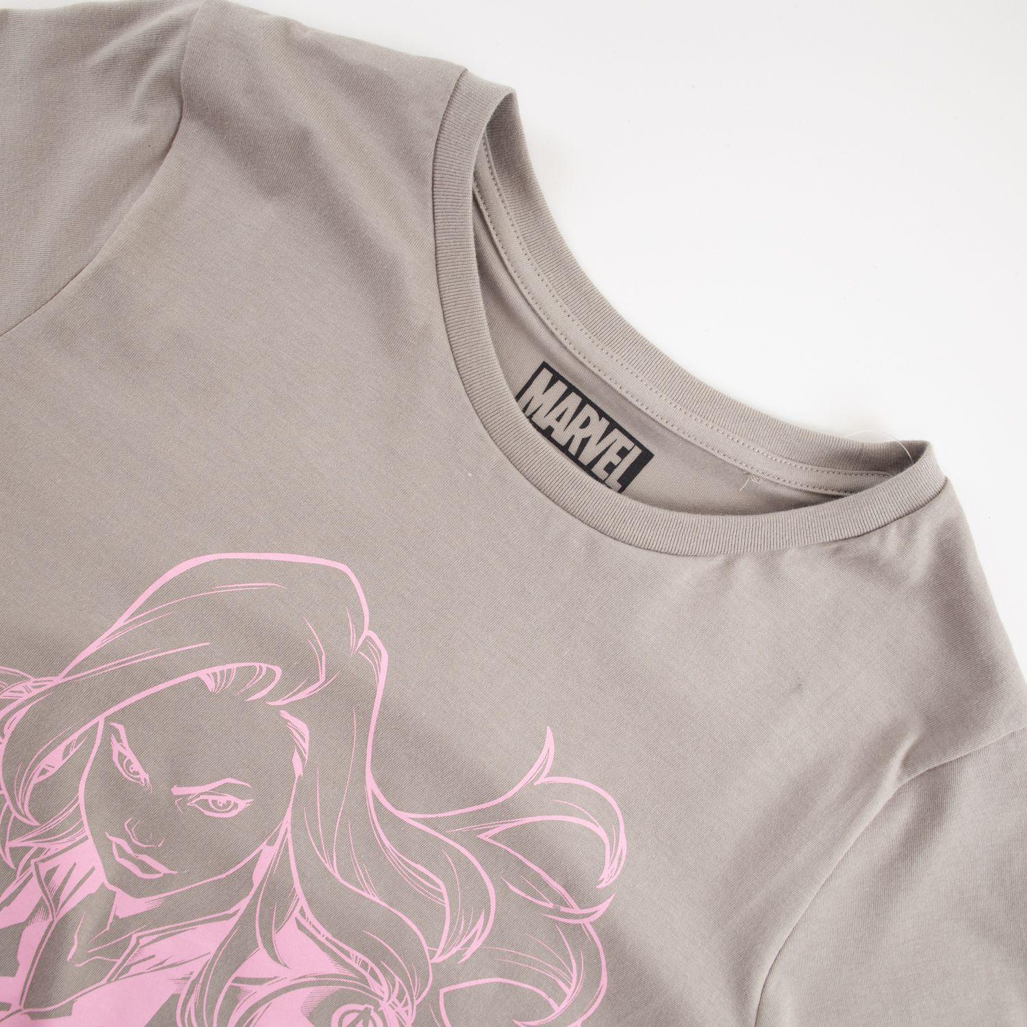 Polera Mujer Strong Gris Marvel-3