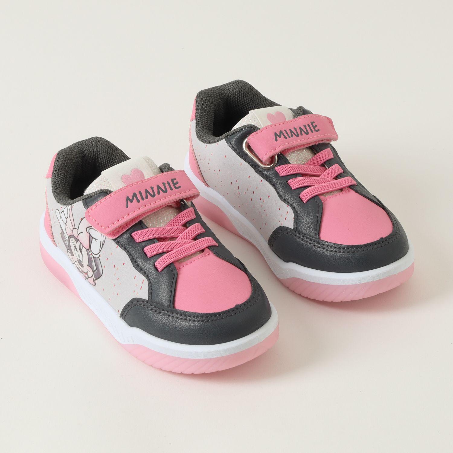 Zapatilla Con Luces Niña Minnie Candied Rosado Disney-1