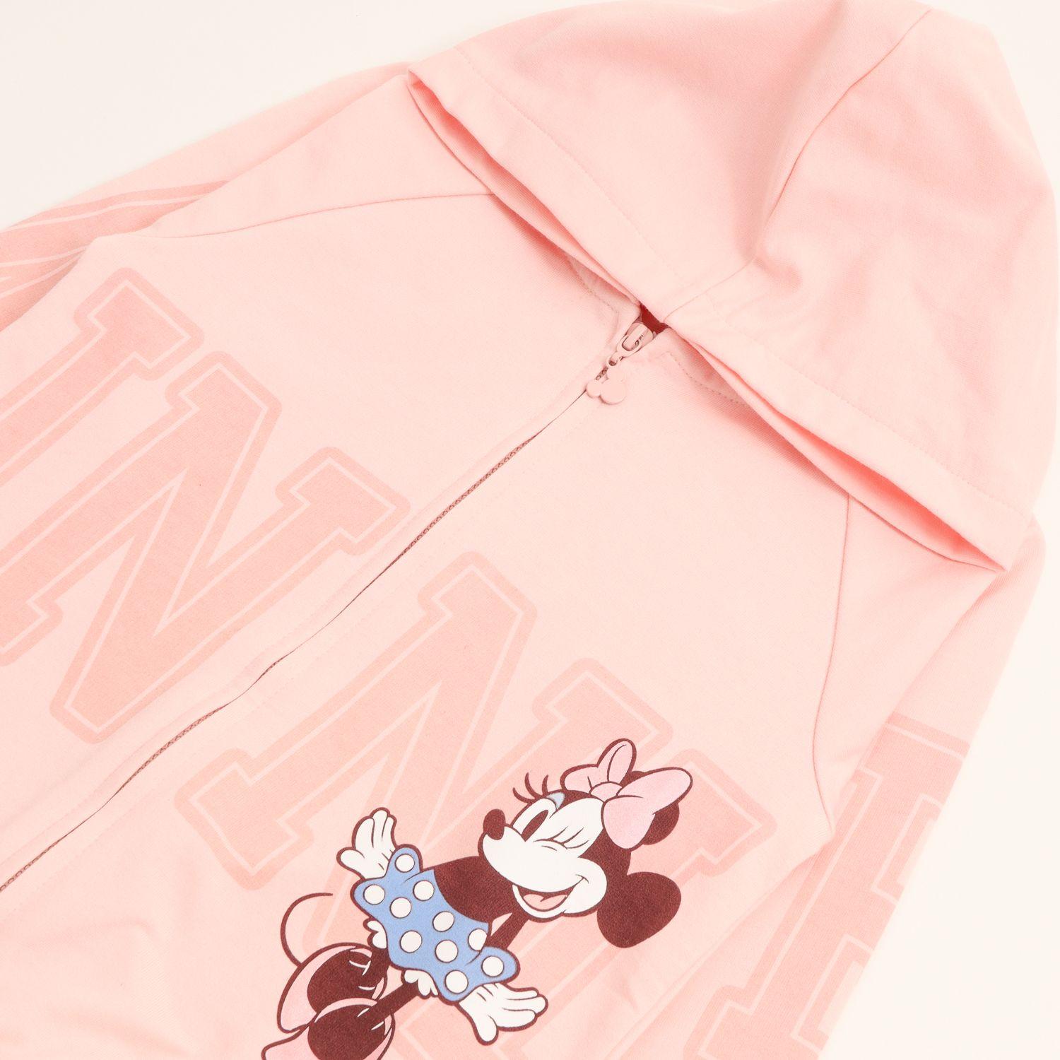 Poleron Abierto Niña Minnie Big Brand Rosado Disney-1