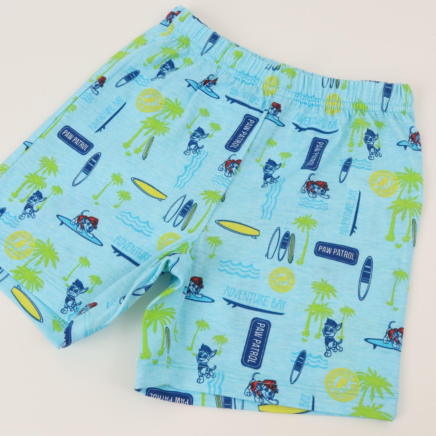 Pijama Manga Corta Niño Amarillo Surf Waves Paw Patrol-2