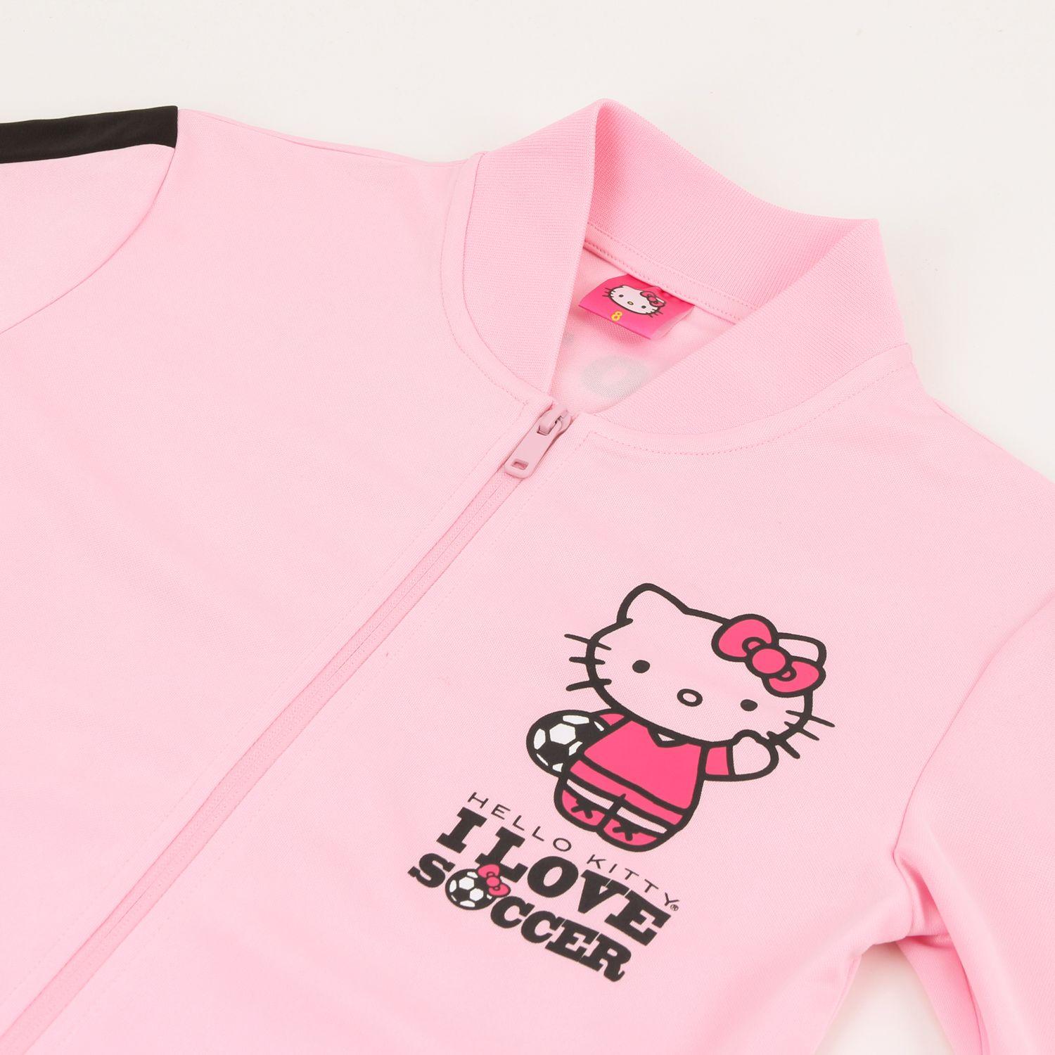 Polerón Deportivo Cierre Niña Fútbol Rosado Hello Kitty-2