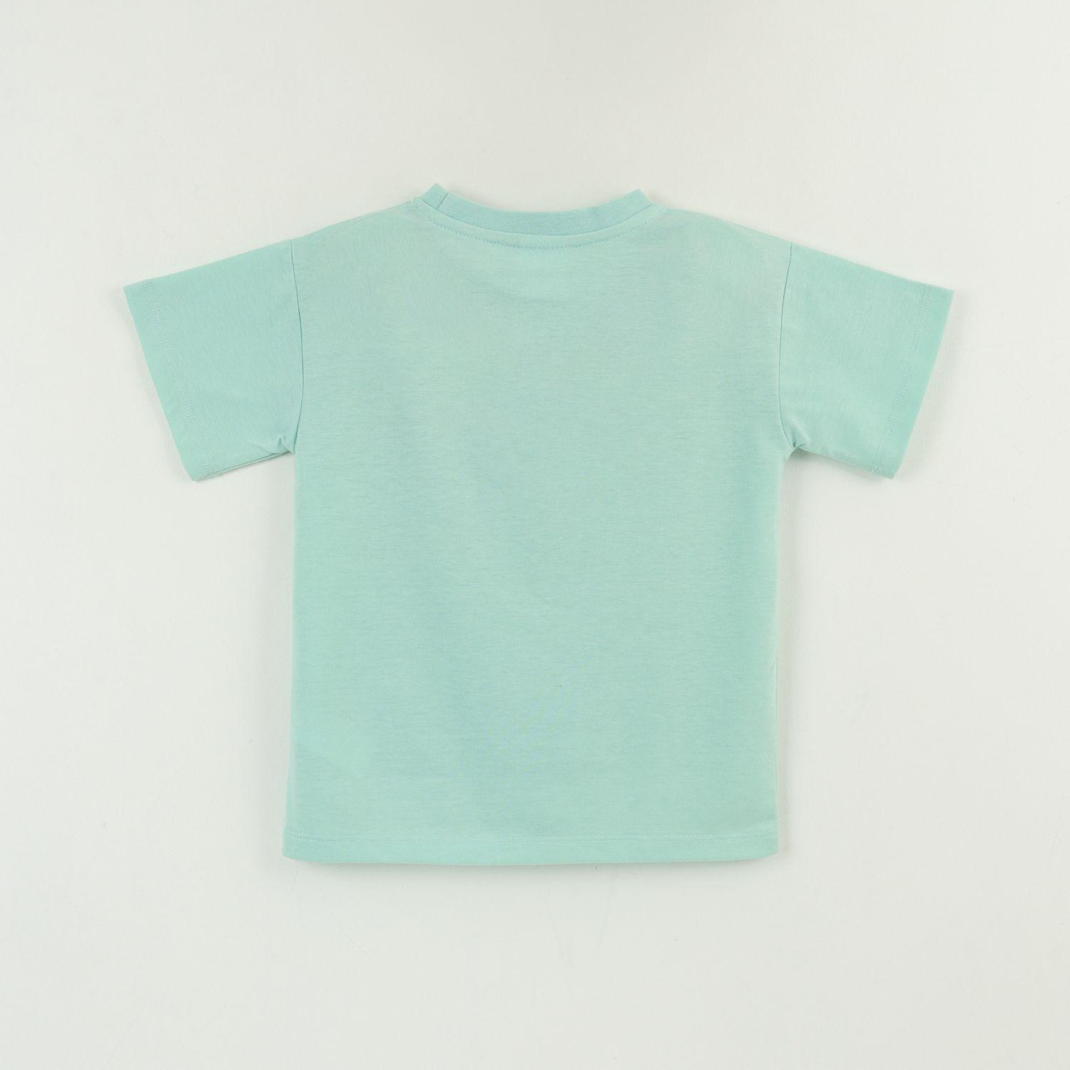 Polera Manga Corta Niño Verde Comiendo Bluey-1