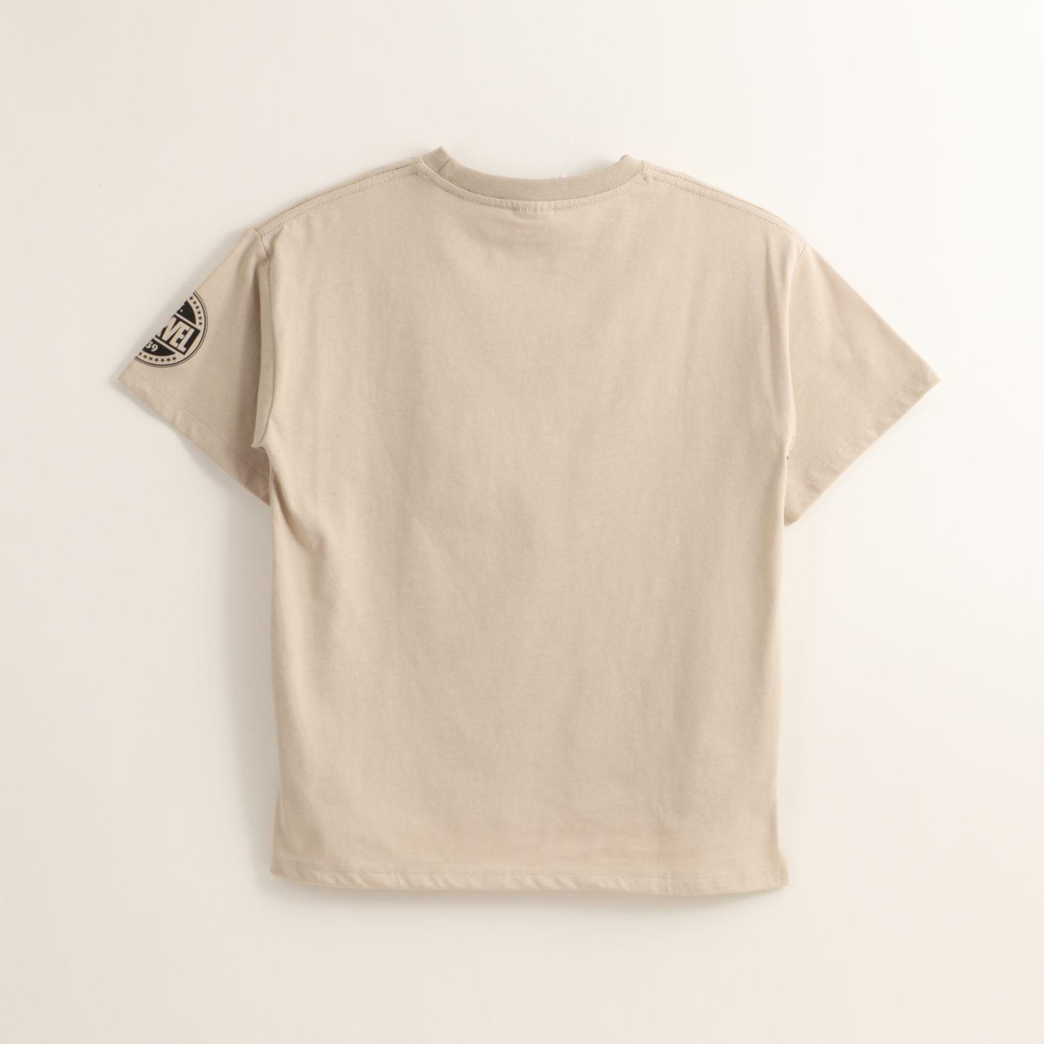Polera Manga Corta Niño Spiderman Jump Beige Marvel-2