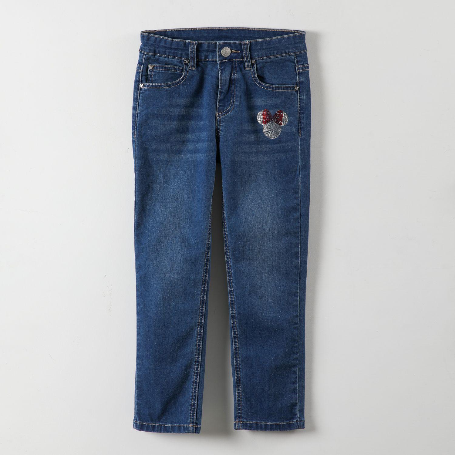 Jeans Niña Minnie Logo Azul Disney-3