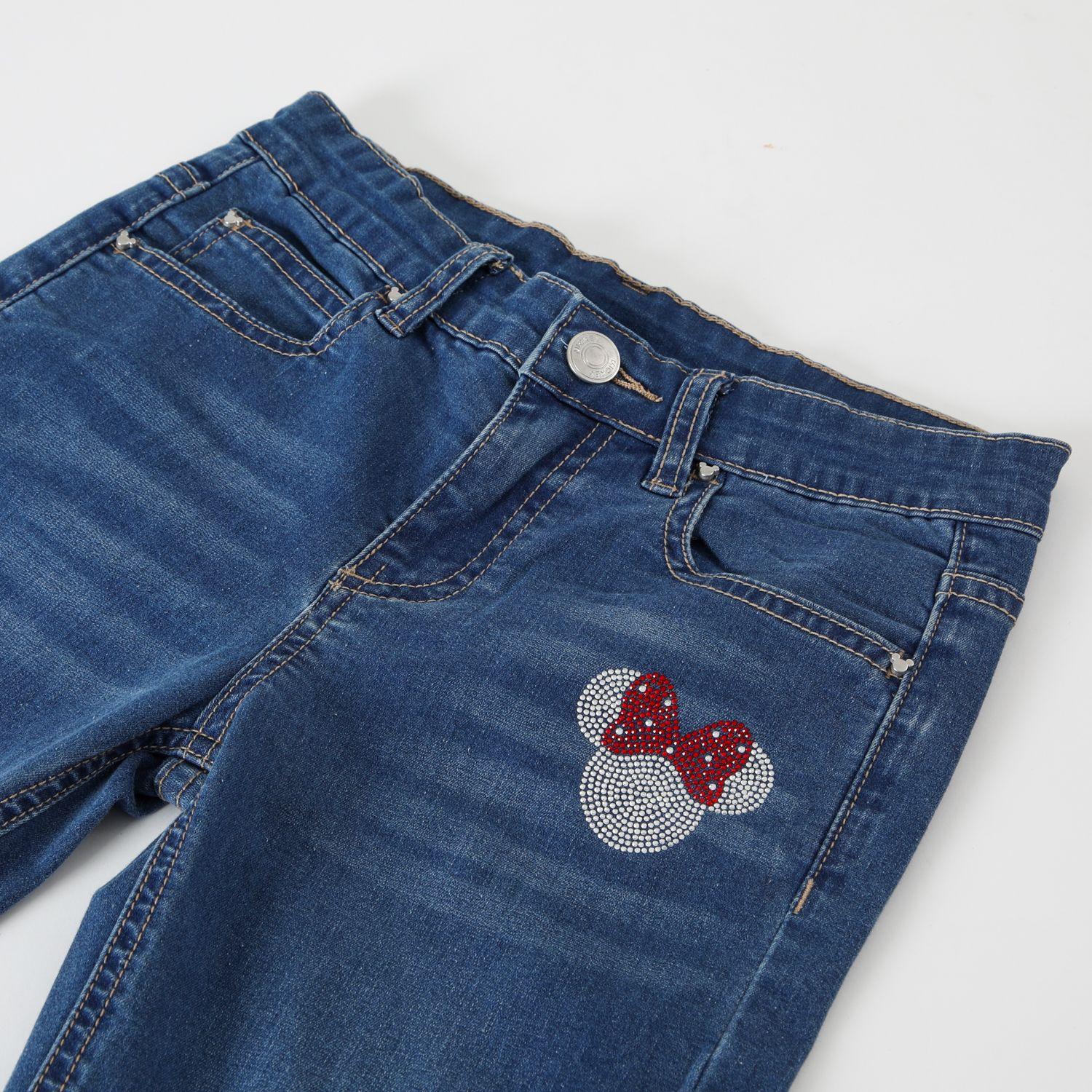 Jeans Niña Minnie Logo Azul Disney-4