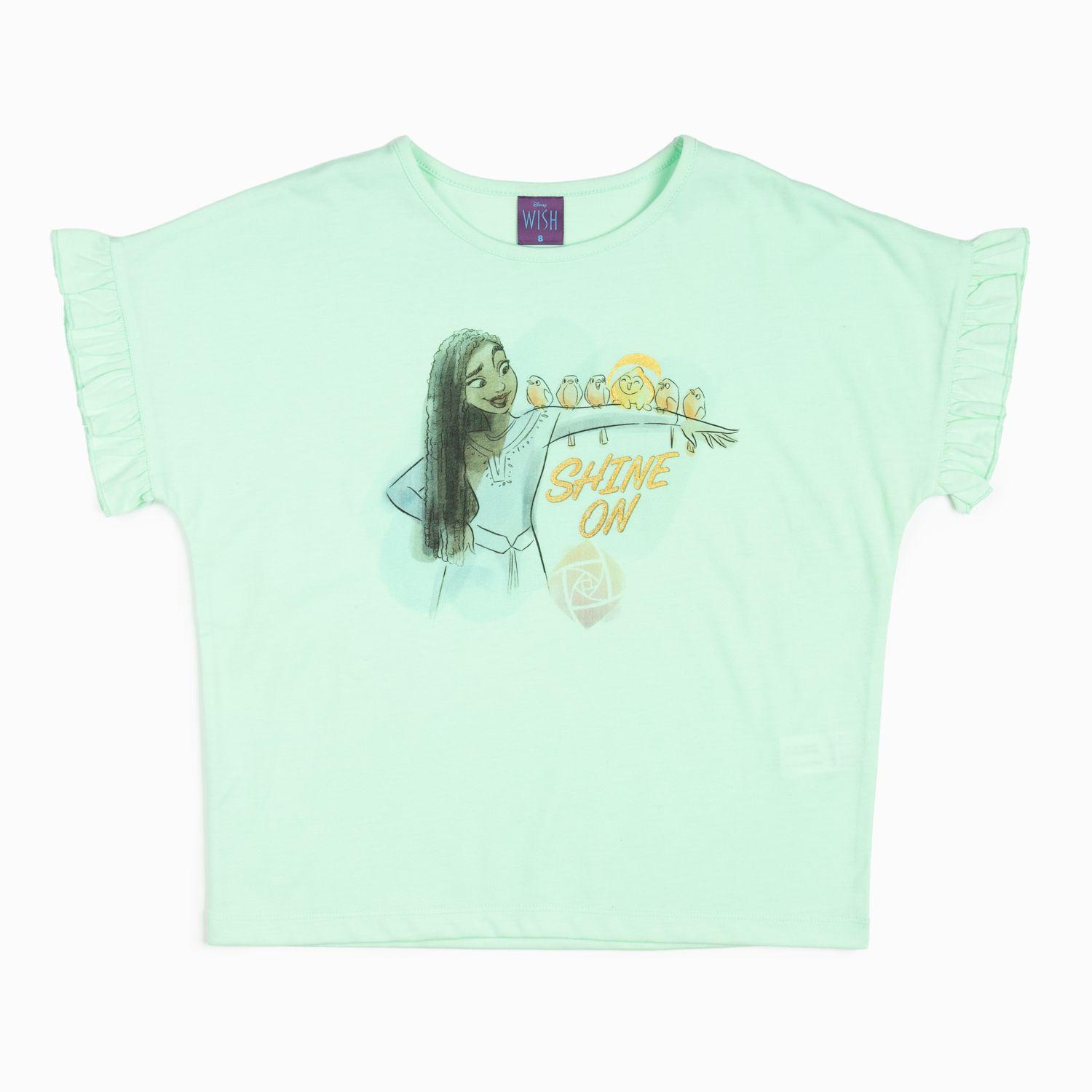 Polera Niña Shine On Wish Verde Disney-3