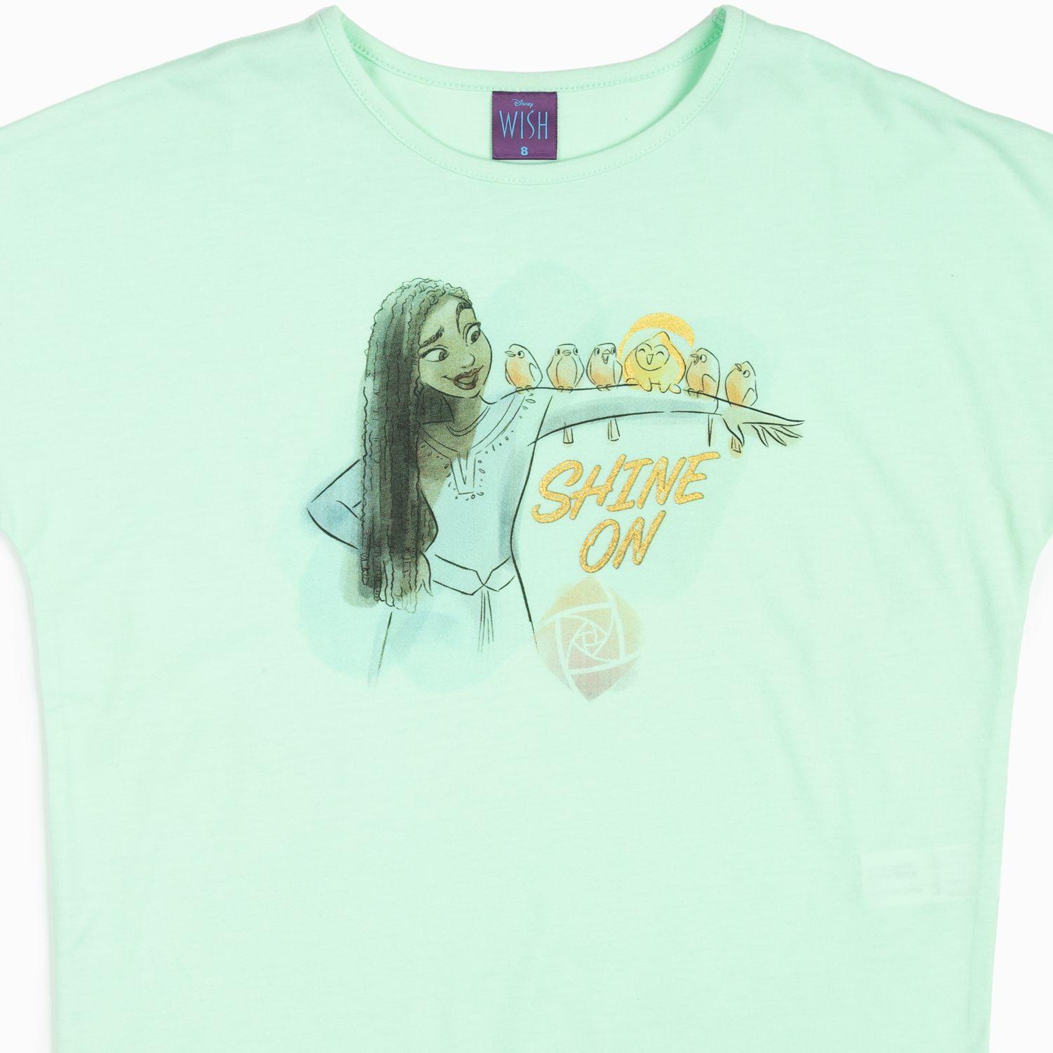 Polera Niña Shine On Wish Verde Disney-5