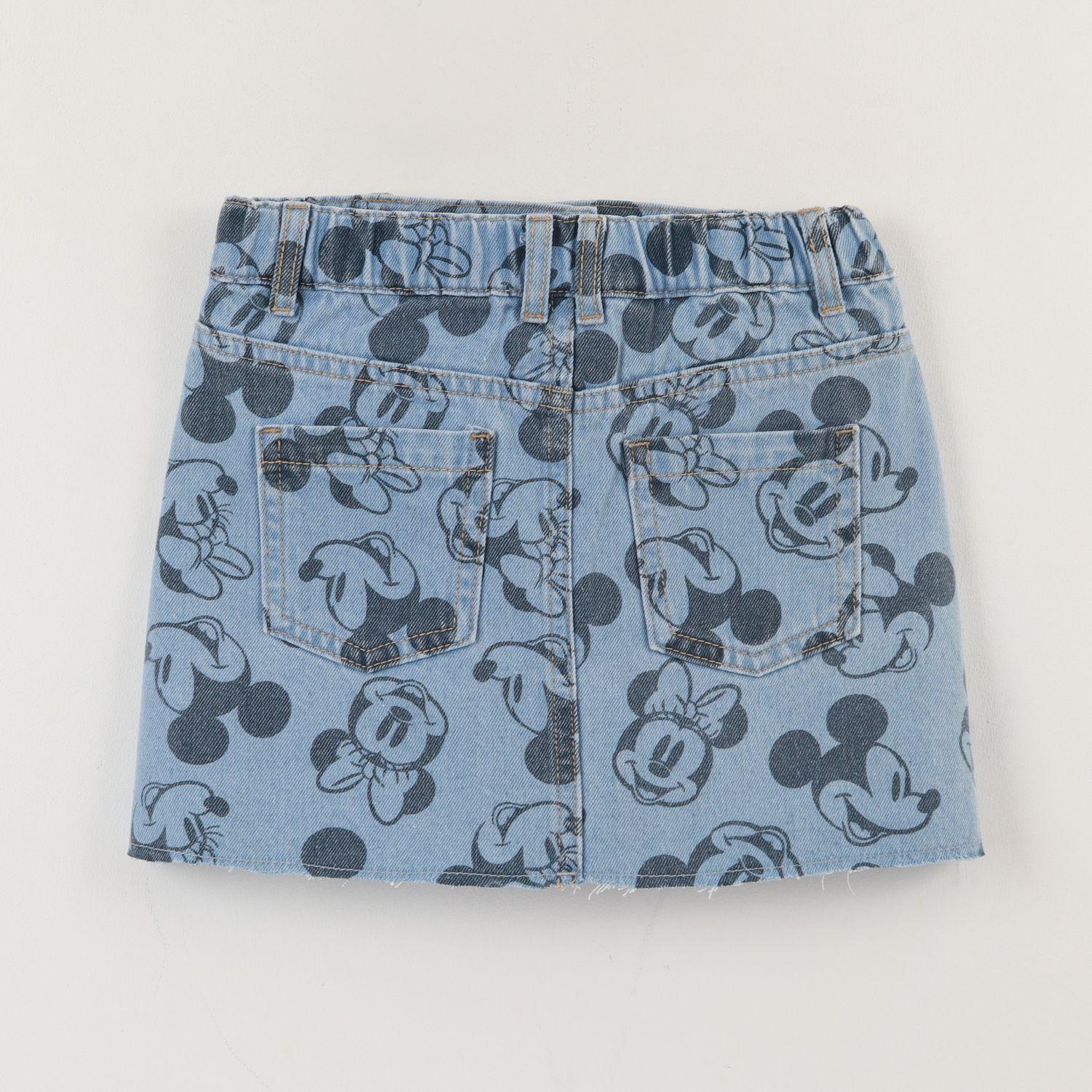 Short Niña Azul Mezclilla Minnie Disney-2