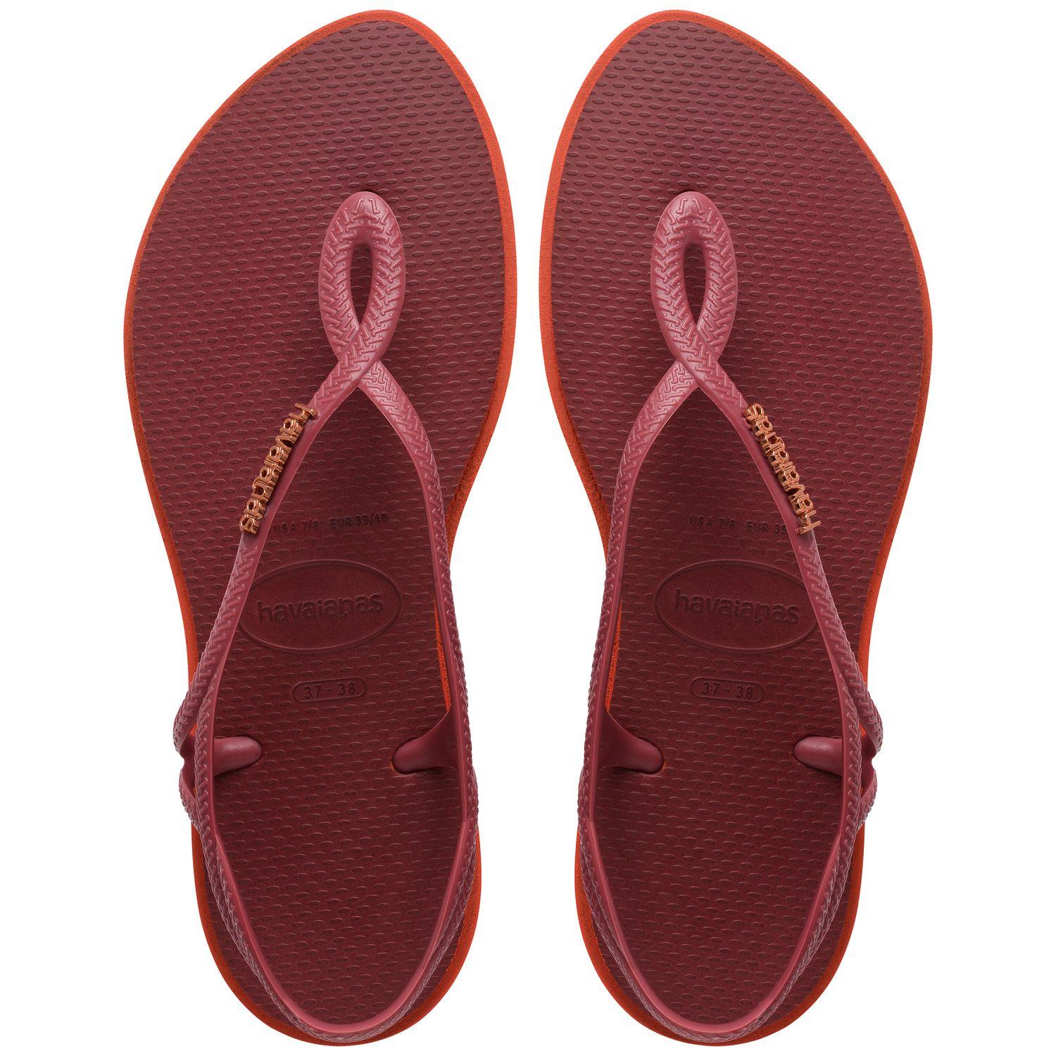 Sandalia Mujer Luna Point Burdeo Havaianas-0