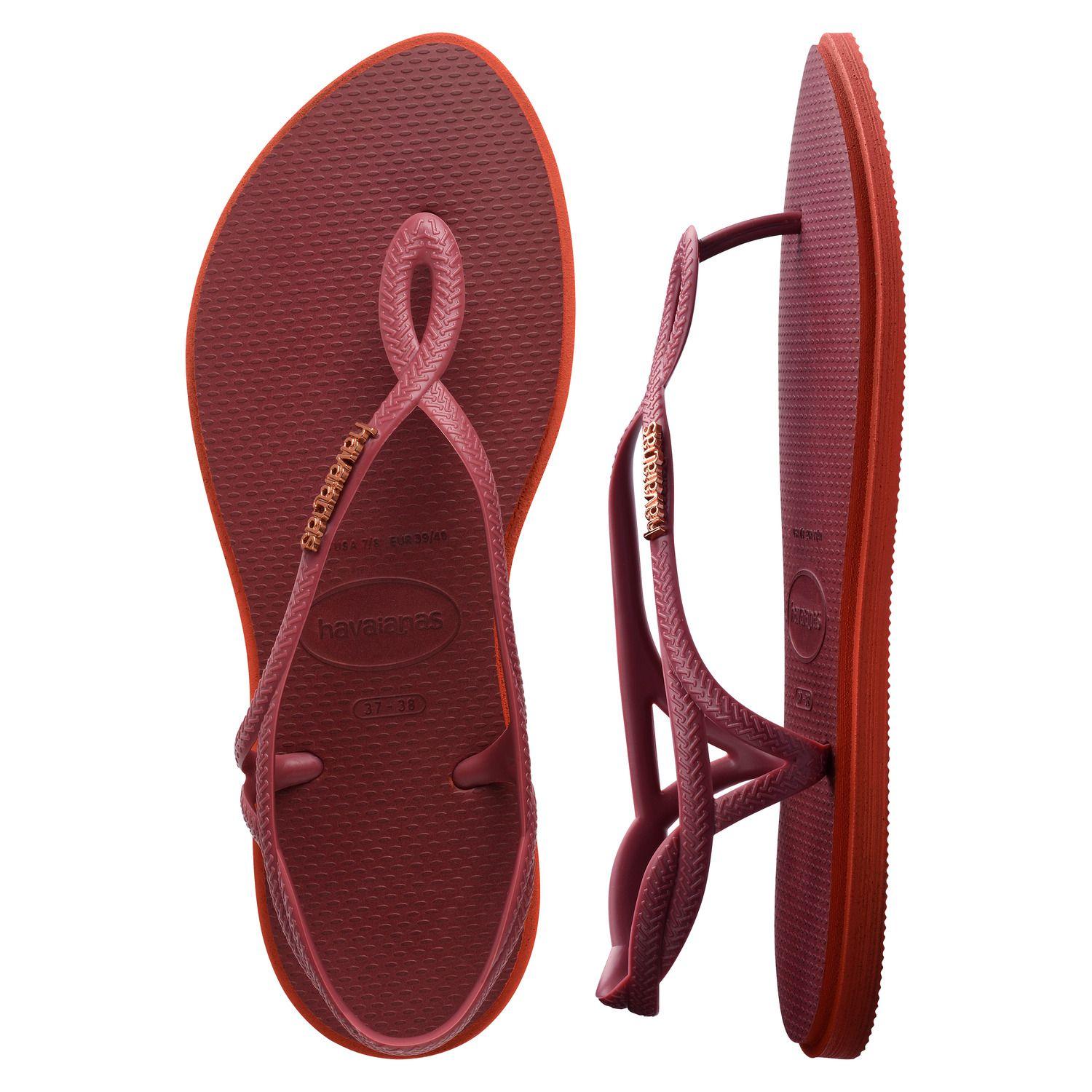 Sandalia Mujer Luna Point Burdeo Havaianas-4