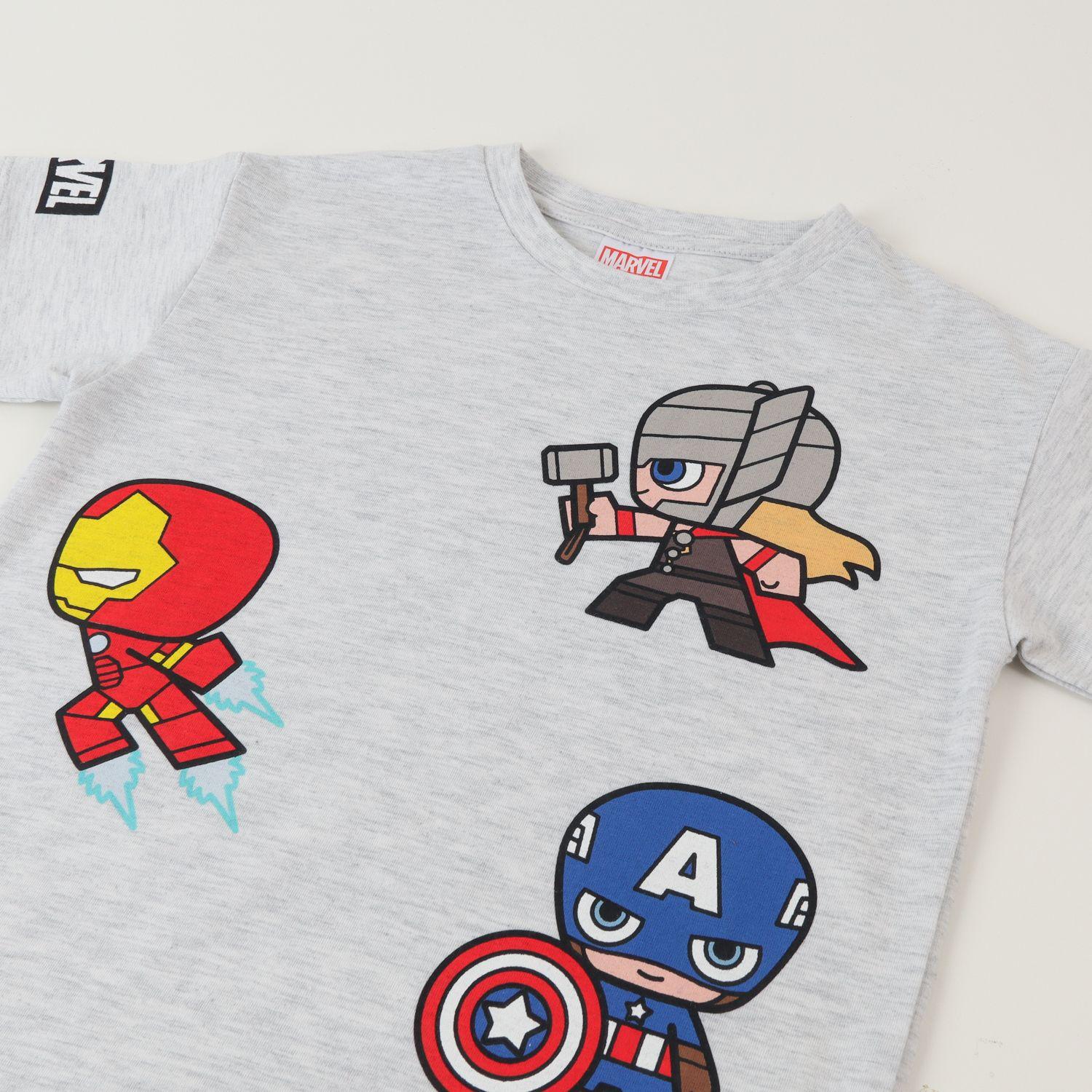 Conjunto Niño Blanco Avengers Assemble Marvel-2