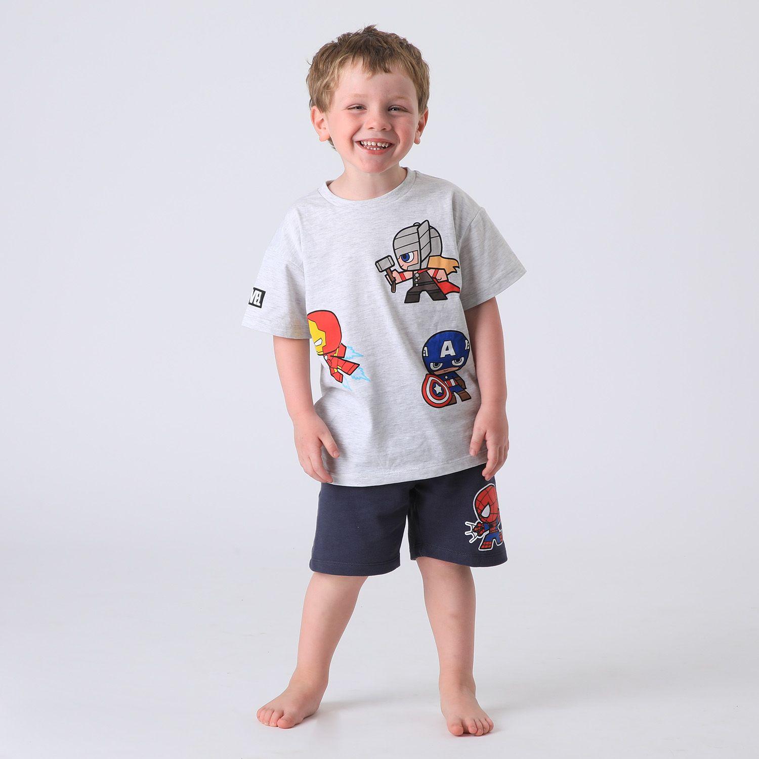 Conjunto Niño Blanco Avengers Assemble Marvel-0