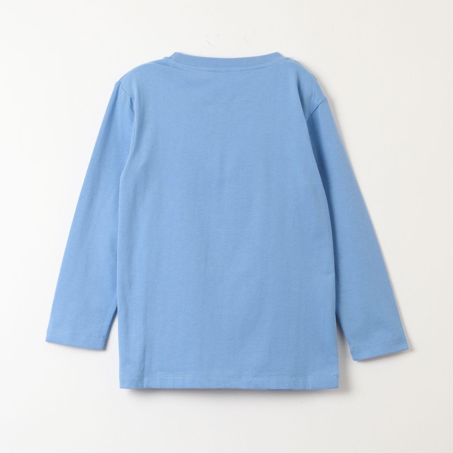 Polera Manga Larga Niño Up Bingo Turquesa Bluey-2