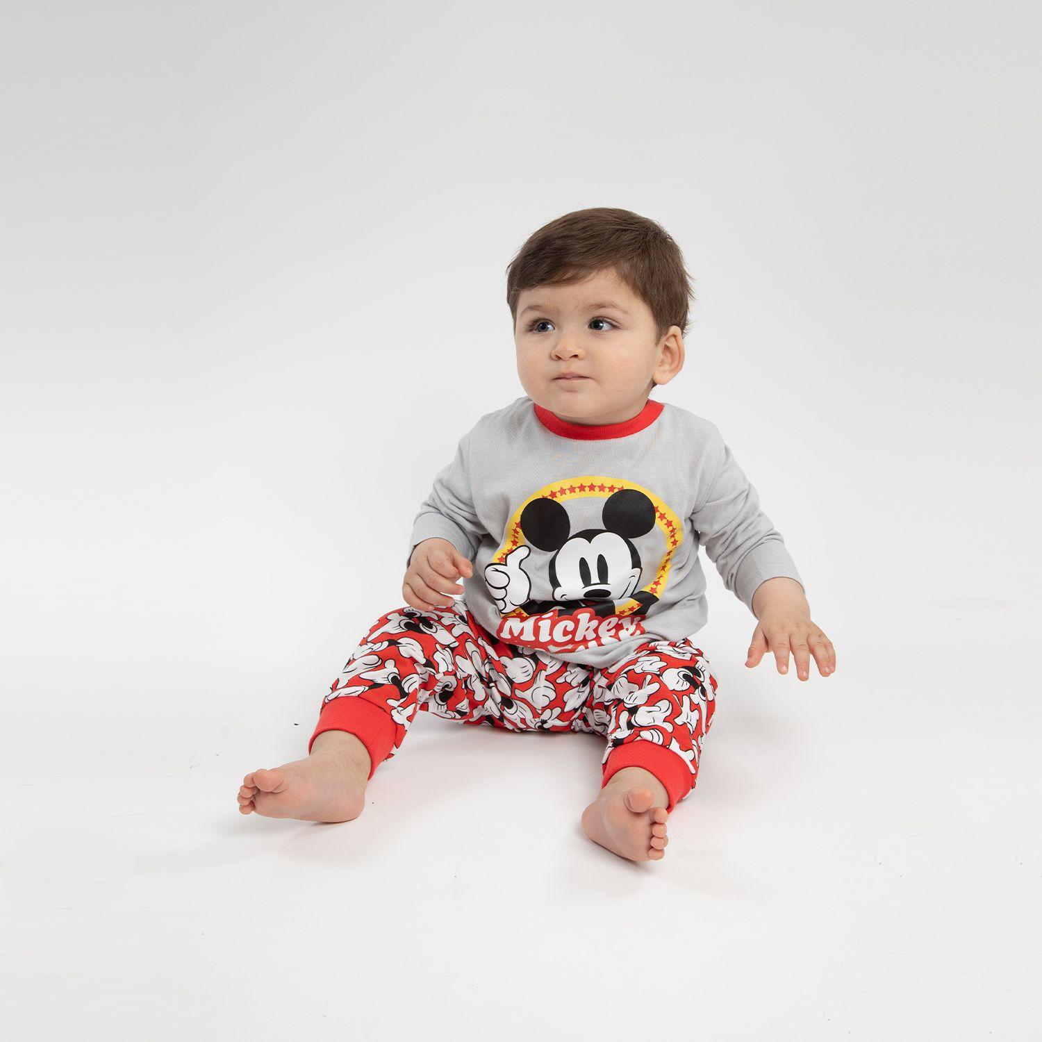 Pijama Niño Mickey Okey Gris Disney-0