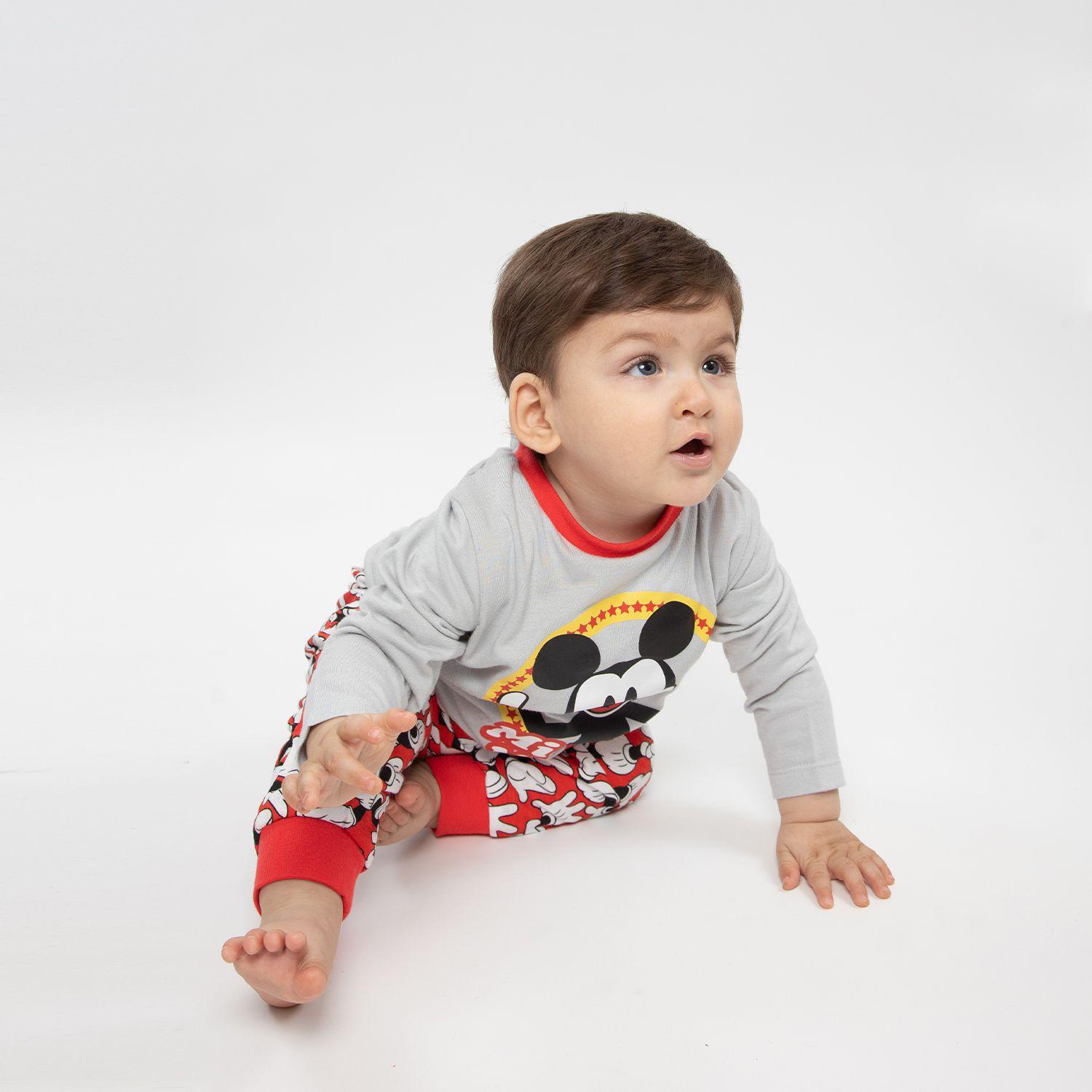 Pijama Niño Mickey Okey Gris Disney-1