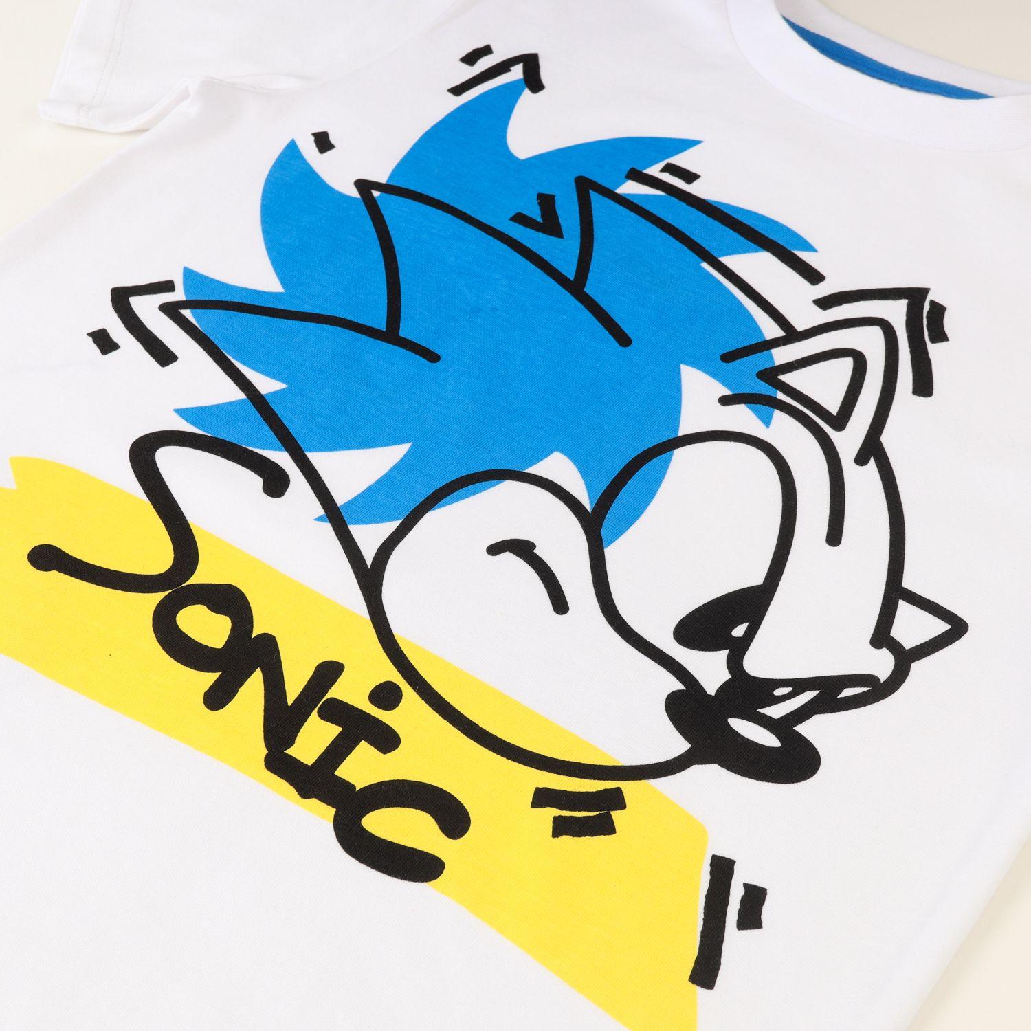 Conjunto Niño Cara Blanco Sonic-1