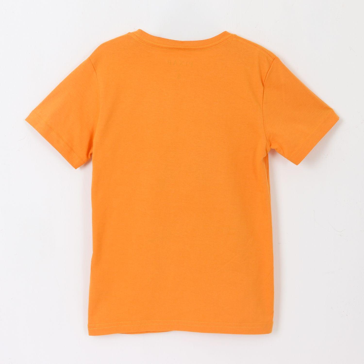 Polera Manga Corta Niña Naranjo Ansiedad Pixar Disney-1