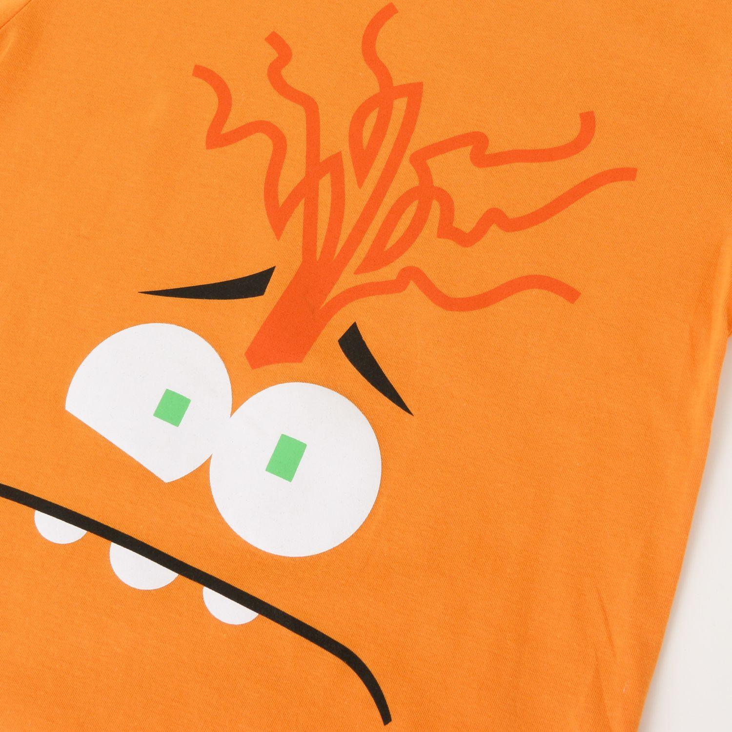 Polera Manga Corta Niña Naranjo Ansiedad Pixar Disney-2