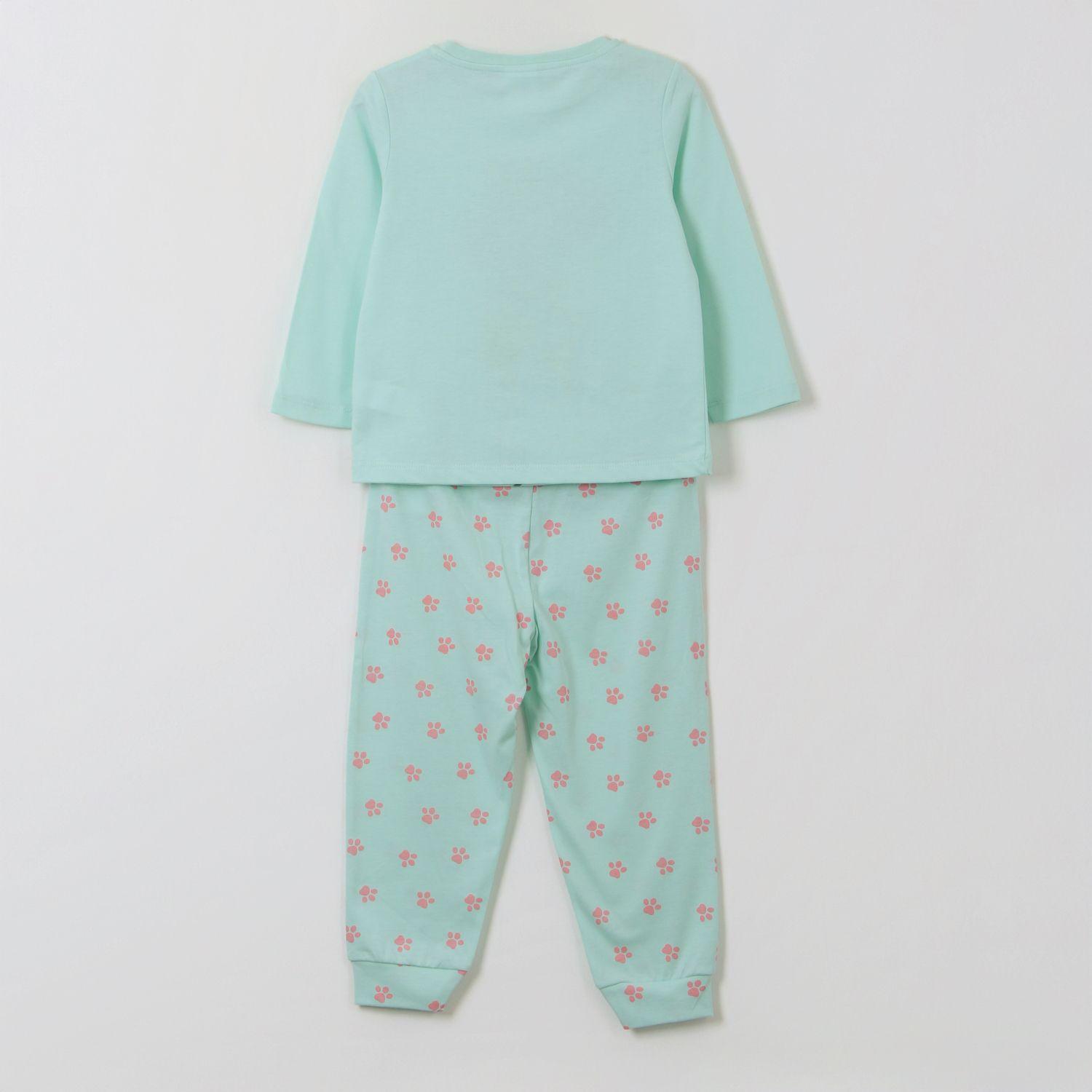 Pijama Manga Larga Niña Skye Earth Day Verde Paw Patrol-1