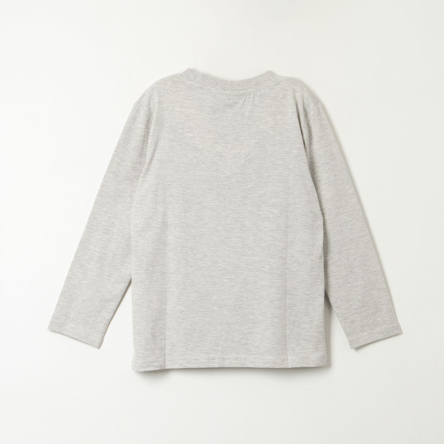 Polera Manga Larga Niño Reversible Gris Minecraft-4