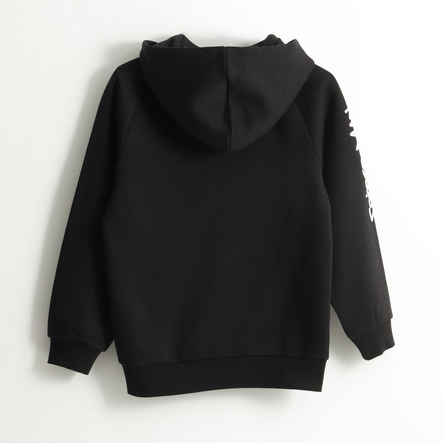 Polerón Cierre Niño Hoodie Spiderman Negro Marvel-1