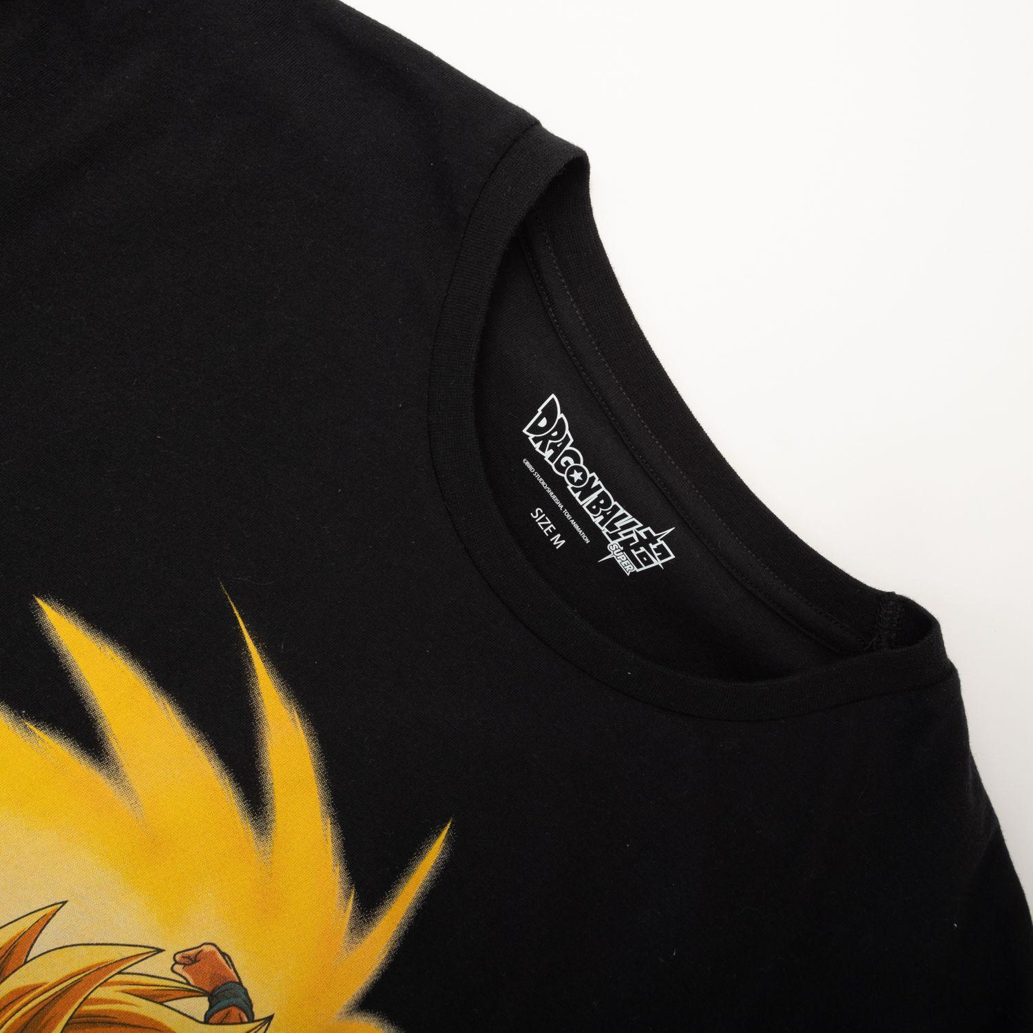 Polera Hombre Goku Supersaiyano Negro Dragon Ball-4
