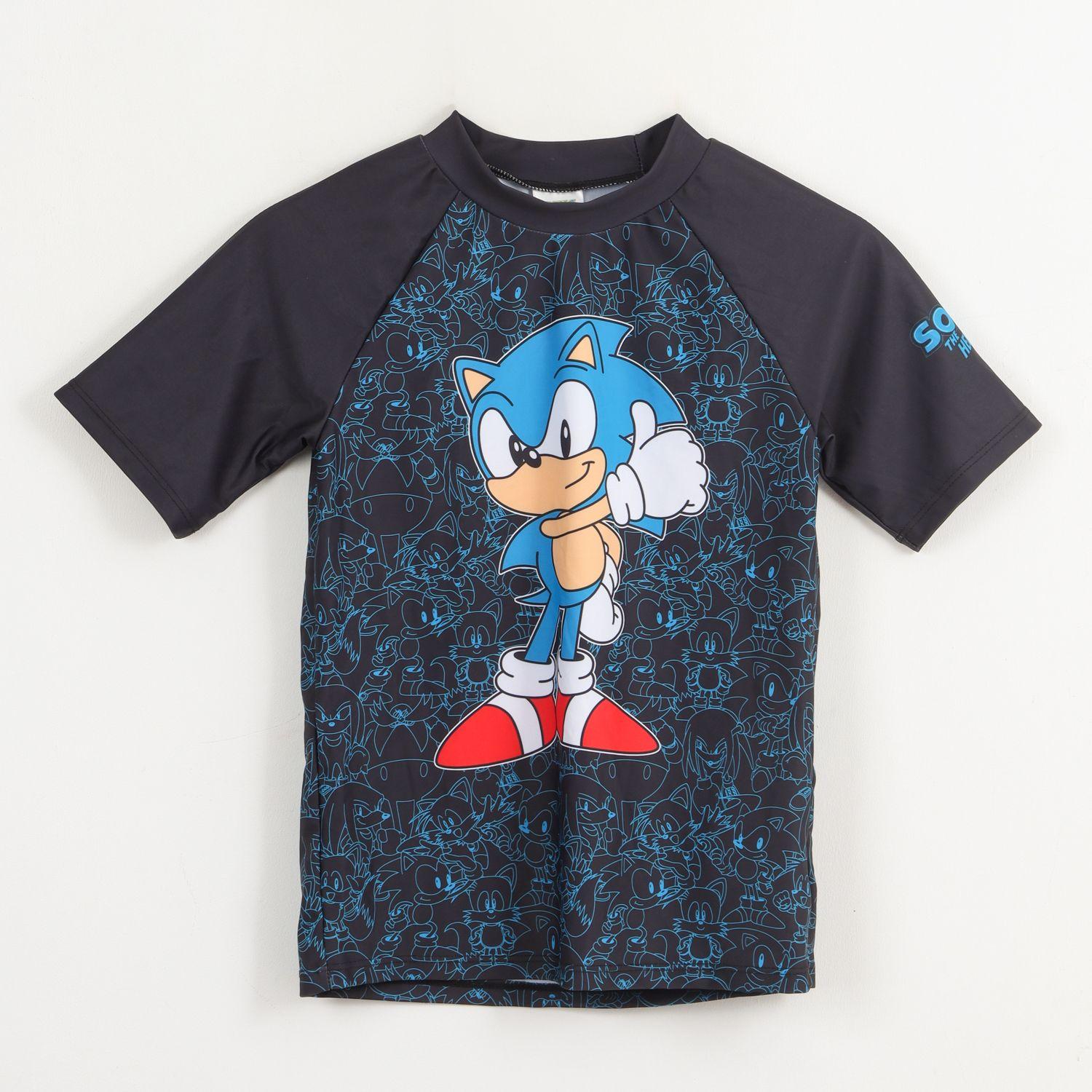 Polera UV Niño Negro Personaje Grand Sonic-0