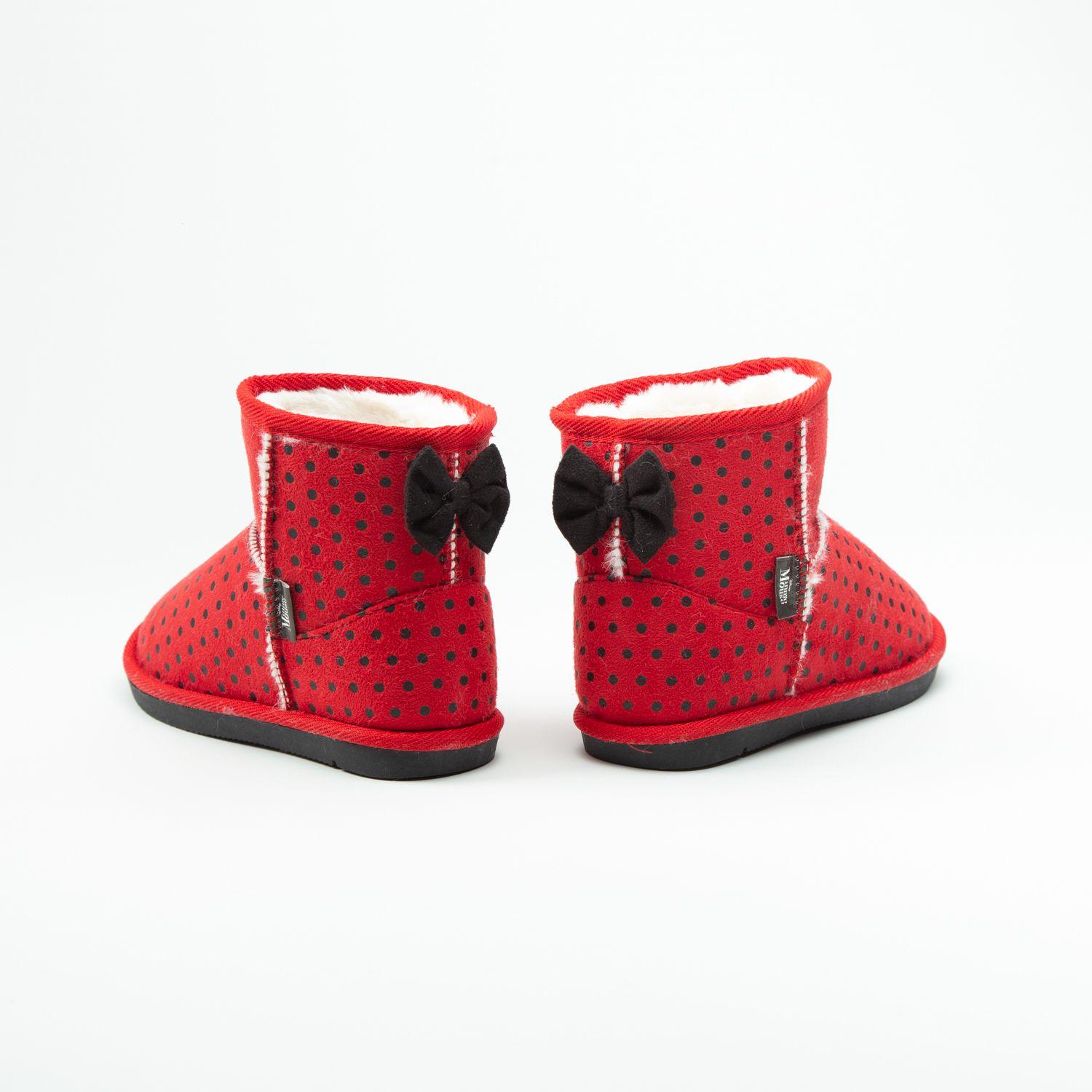 Bota Chiporro Niña Minnie Mirada Rojo Disney-2