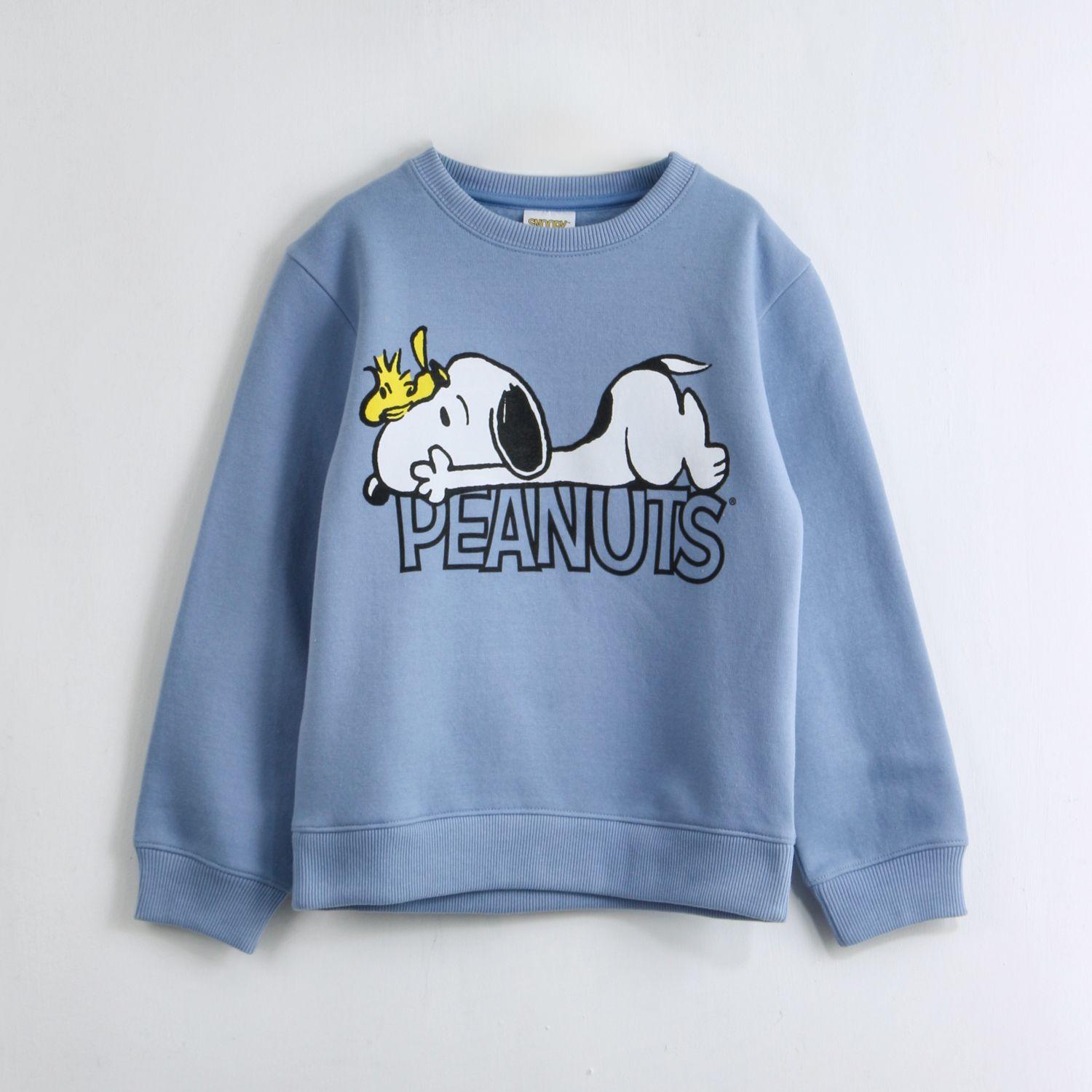 Polerón Cerrado Mujer Acostado Celeste Snoopy-0