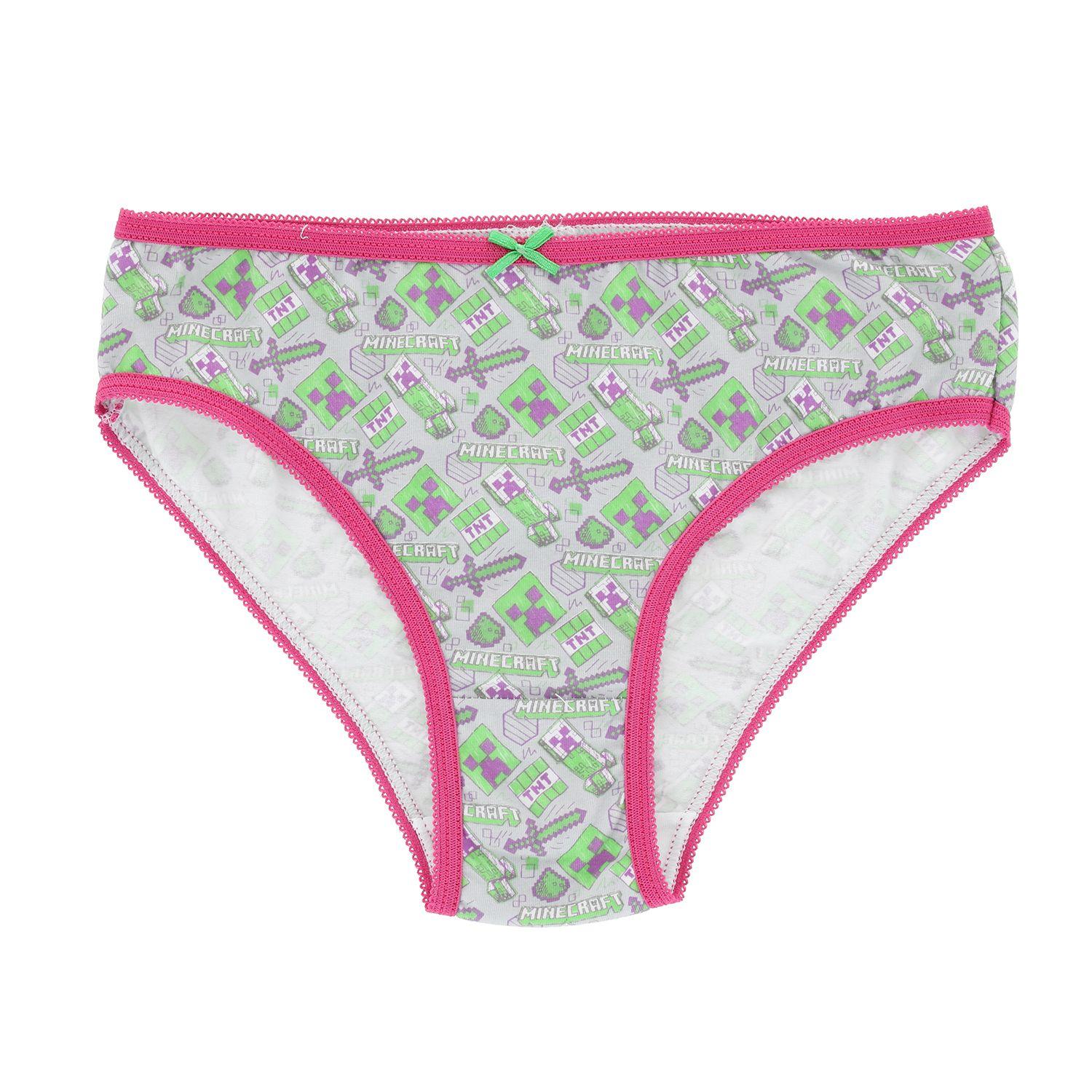 Tripack Calzones Niña Icono Rosado Minecraft-0
