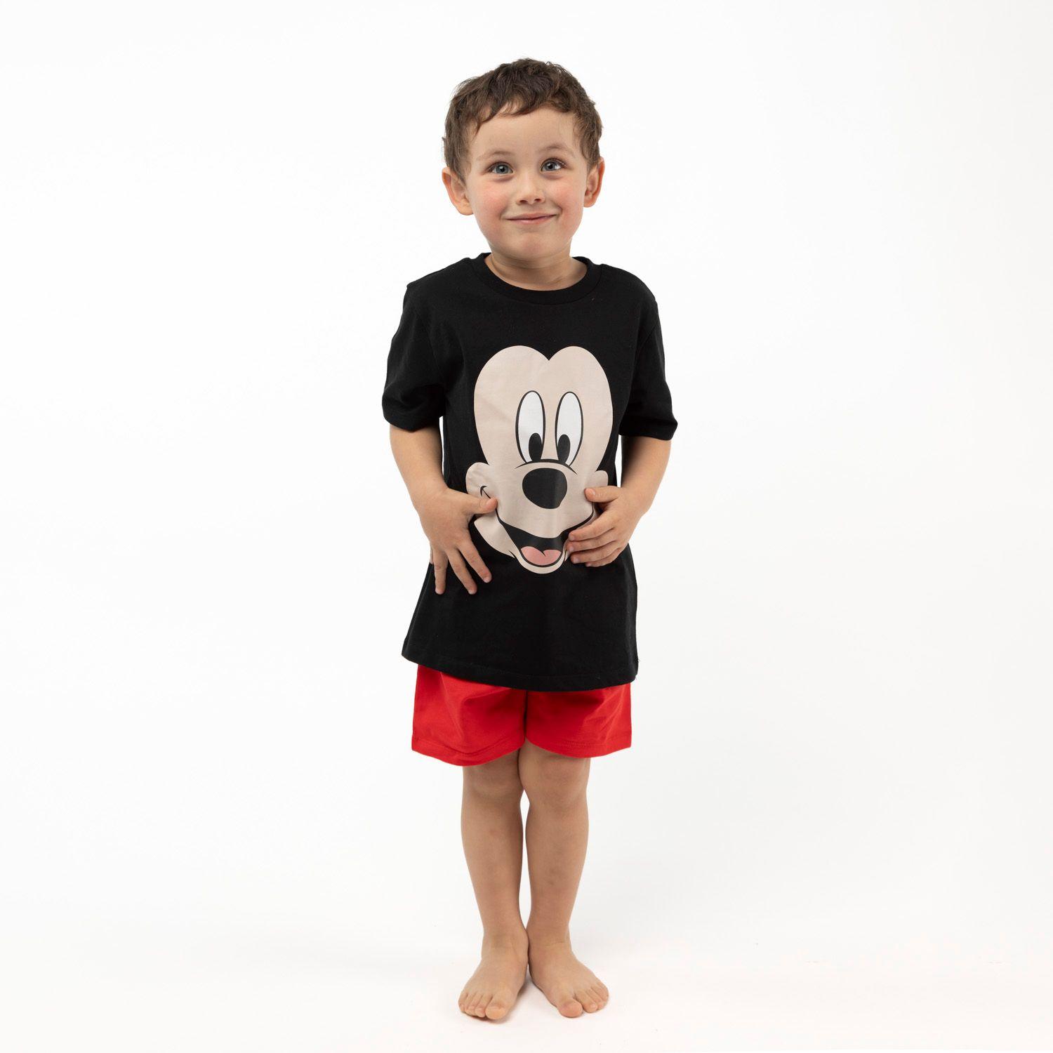 Pijama Corto Niño Mickey Negro Disney-0