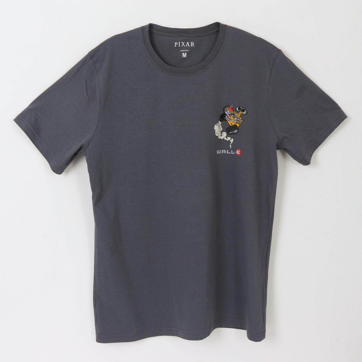 Polera Manga Corta Adulto Acero Wall-E Pixar Disney-0