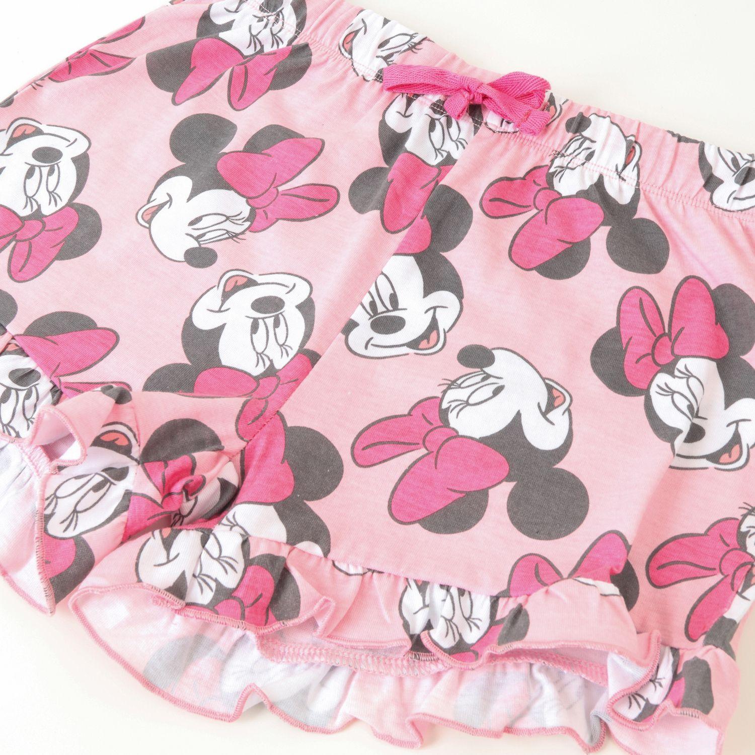 Pijama Manga Corta Niña Rosado Full Print Minnie Disney-3