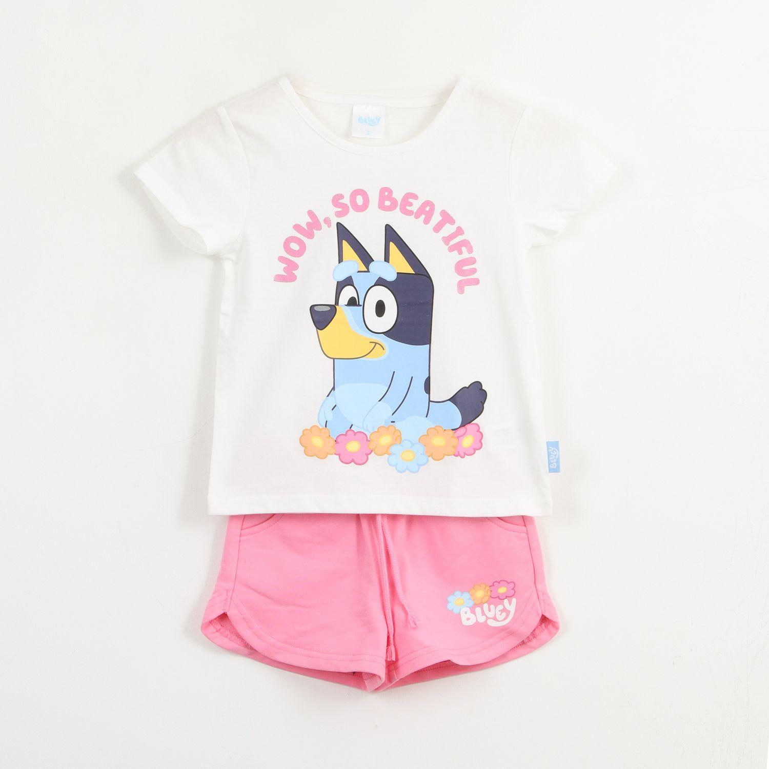 Conjunto Niña Blanco Beautiful Bluey-0