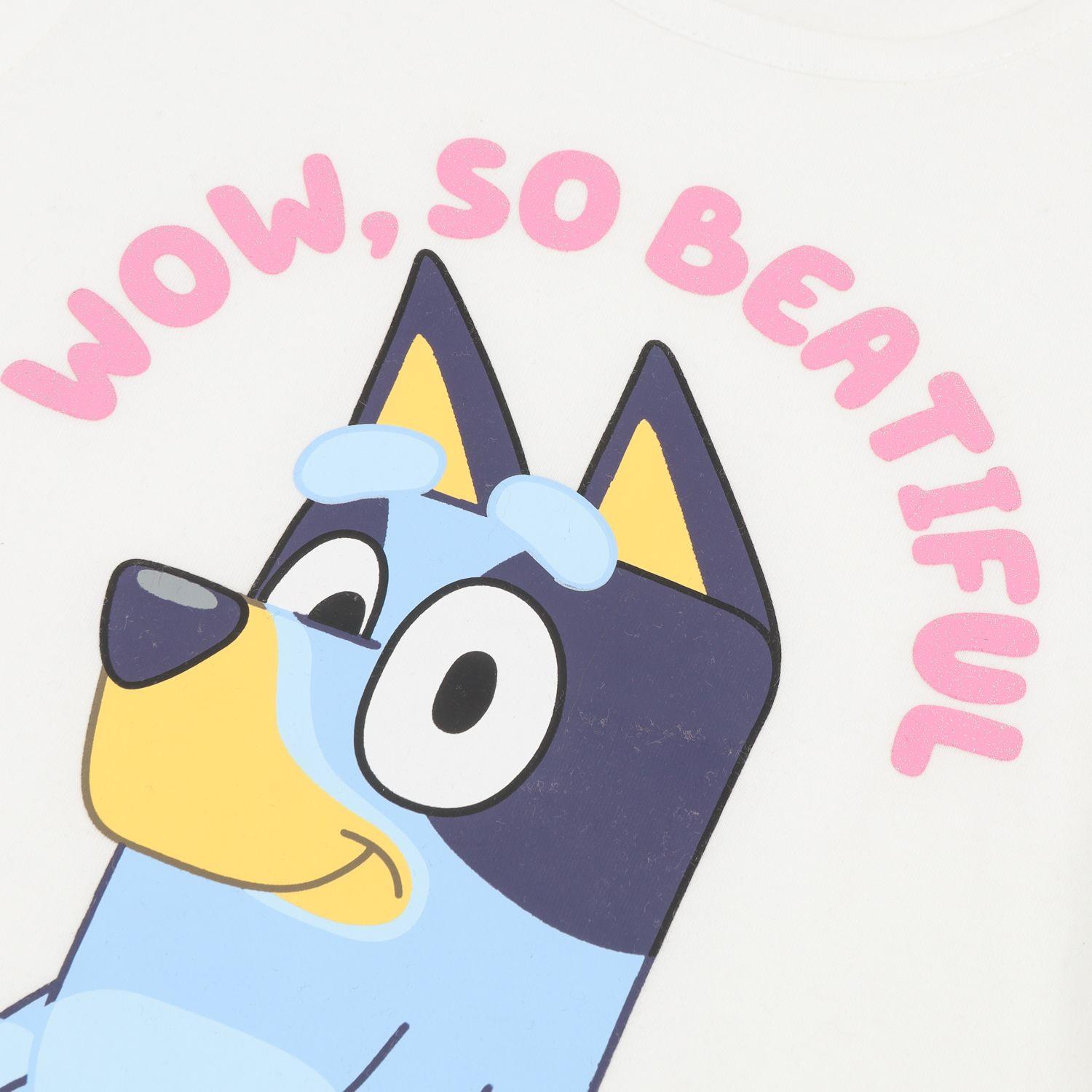 Conjunto Niña Blanco Beautiful Bluey-2