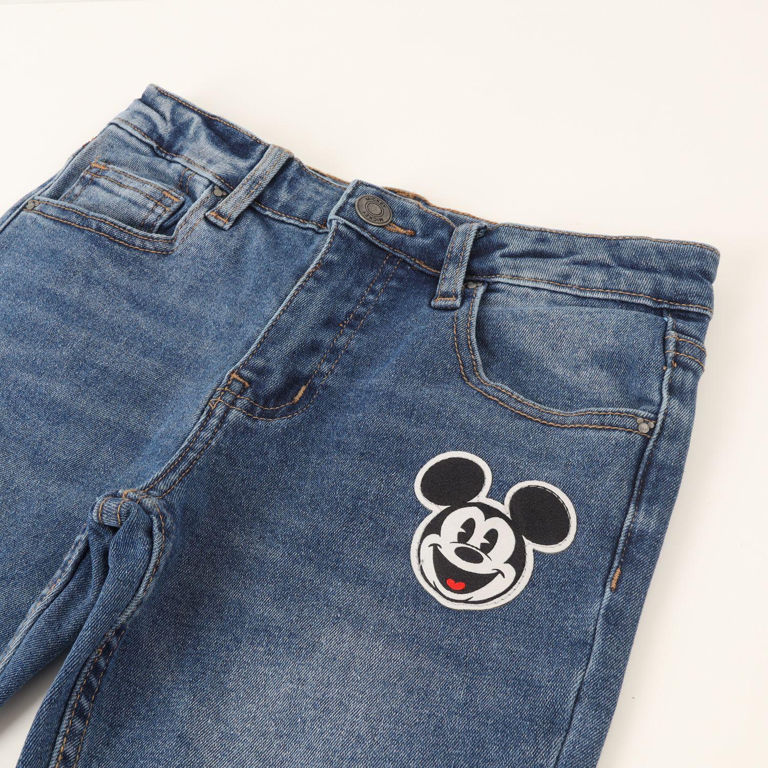 Jeans Niño Mickey Logo Azul Disney-1