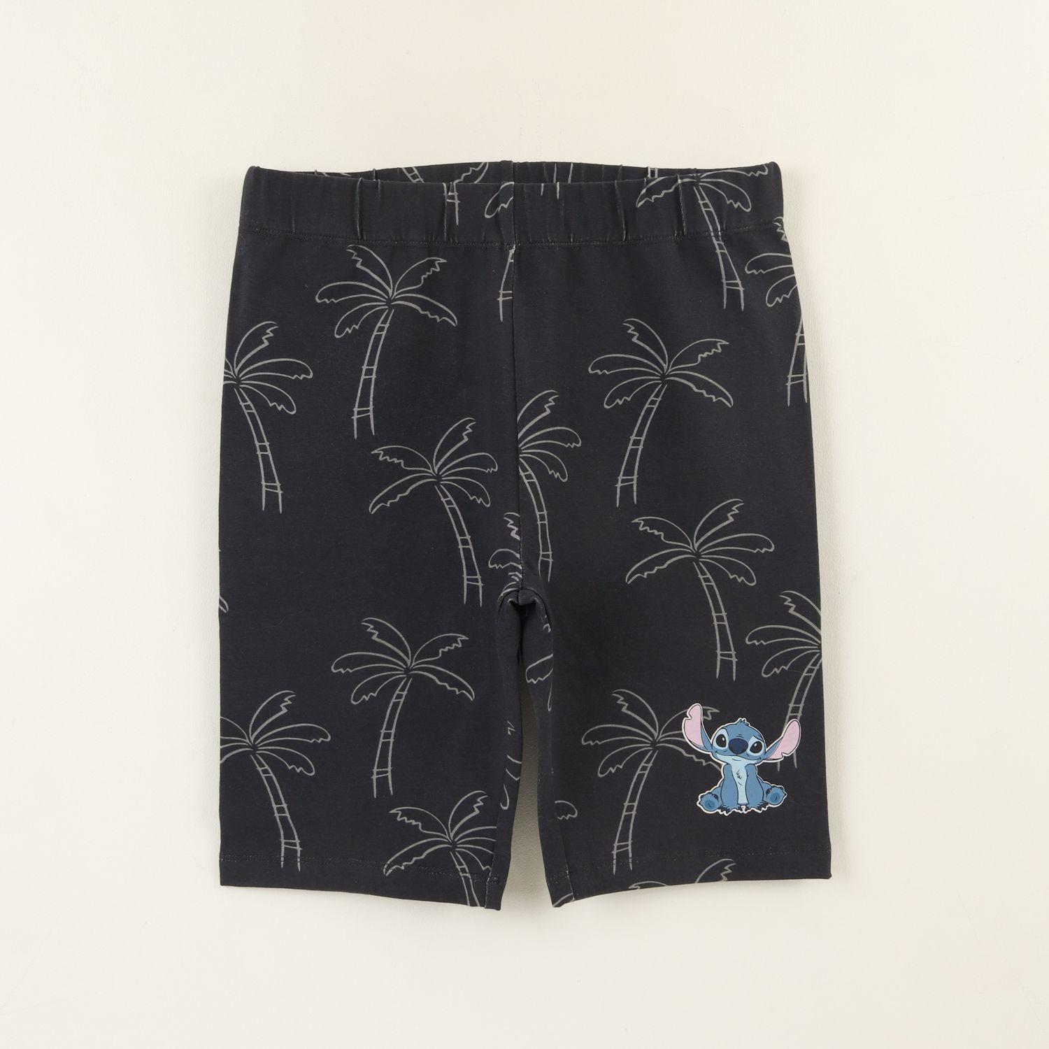 Calza Niña Biker Gris Oscuro Print Lilo & Stitch Disney-0