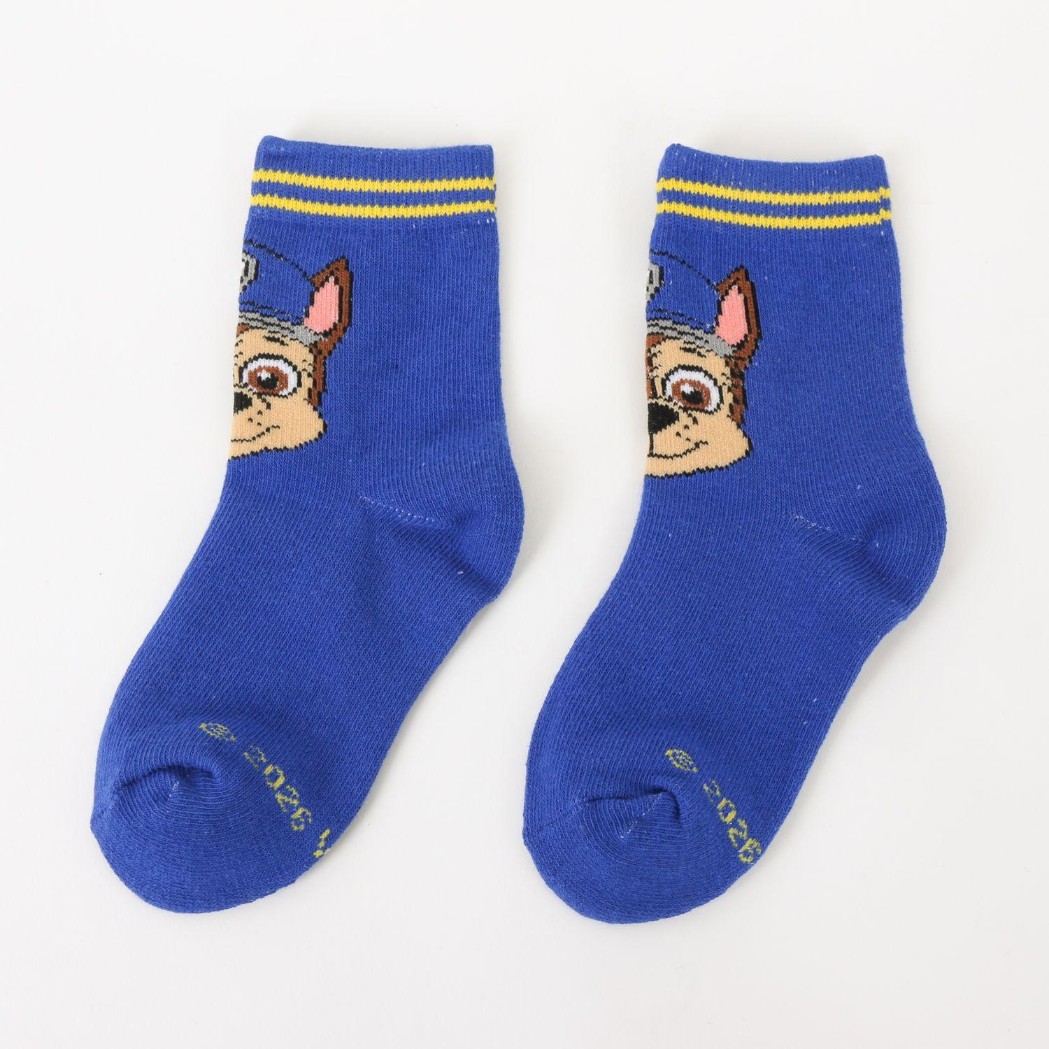 Tripack Calcetines Niño Azul Chase & Marshall Paw Patrol-2