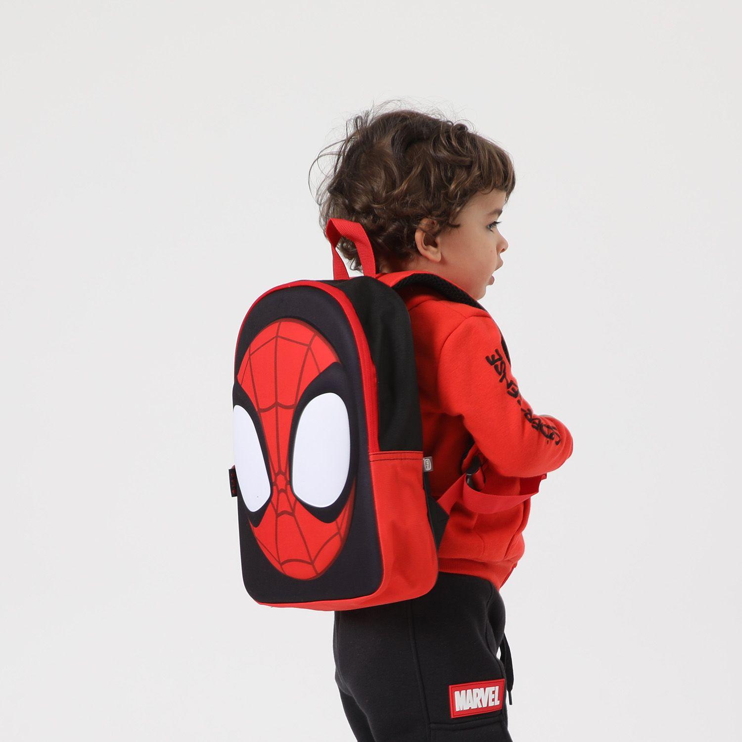 Mochila Niño Spiderman Face 3D Rojo Marvel-2