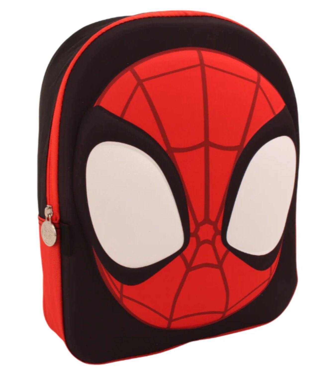 Mochila Niño Spiderman Face 3D Rojo Marvel-4