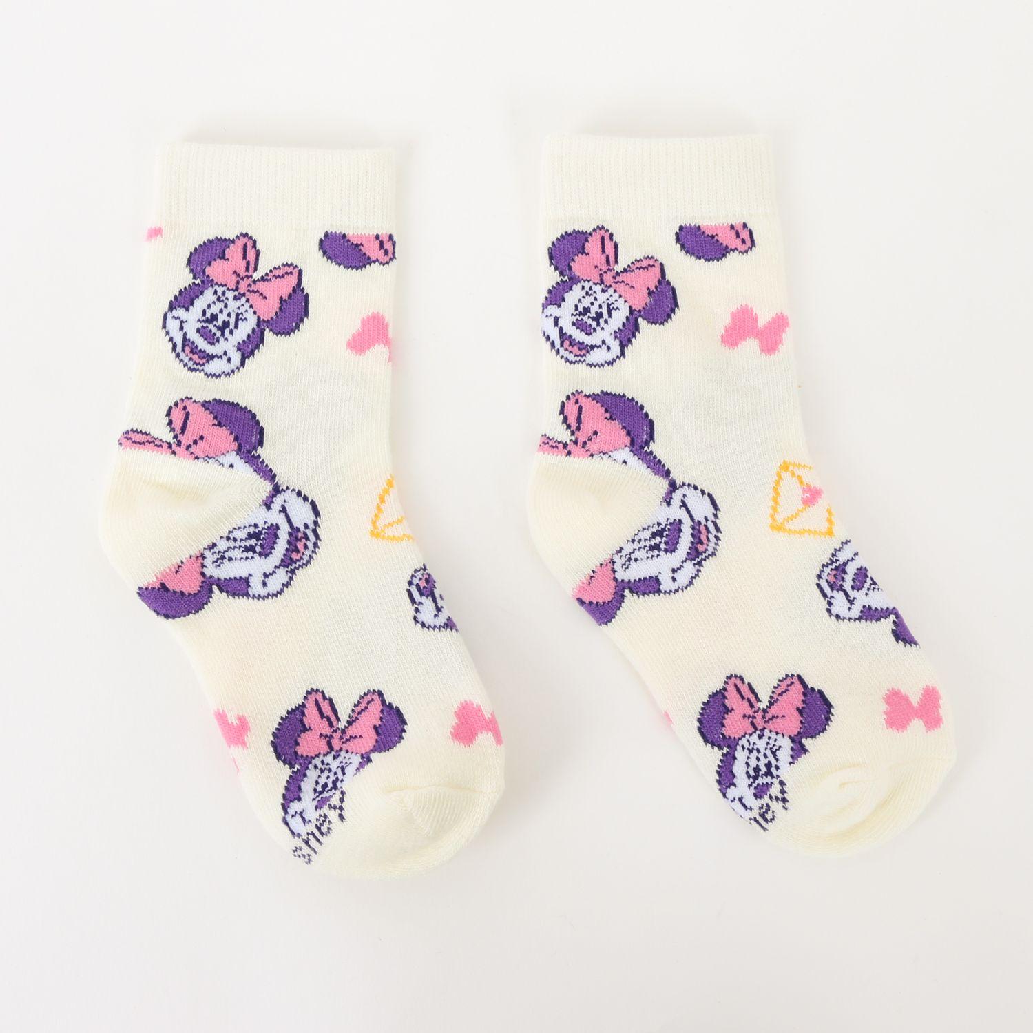 Tripack Calcetines Niña Blanco Minnie & Daisy Disney-4