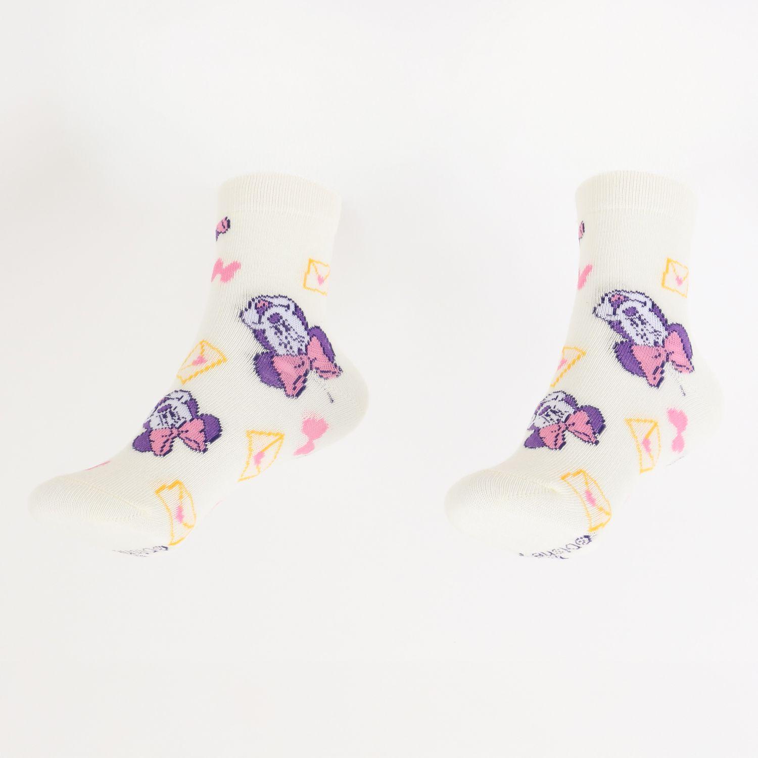 Tripack Calcetines Niña Blanco Minnie & Daisy Disney-8