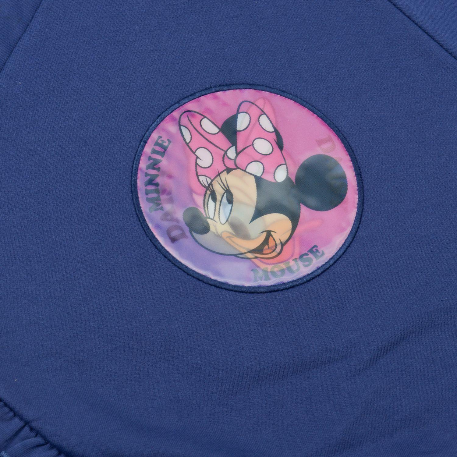 Poleron Niña Holograma Minnie Azul Disney-2