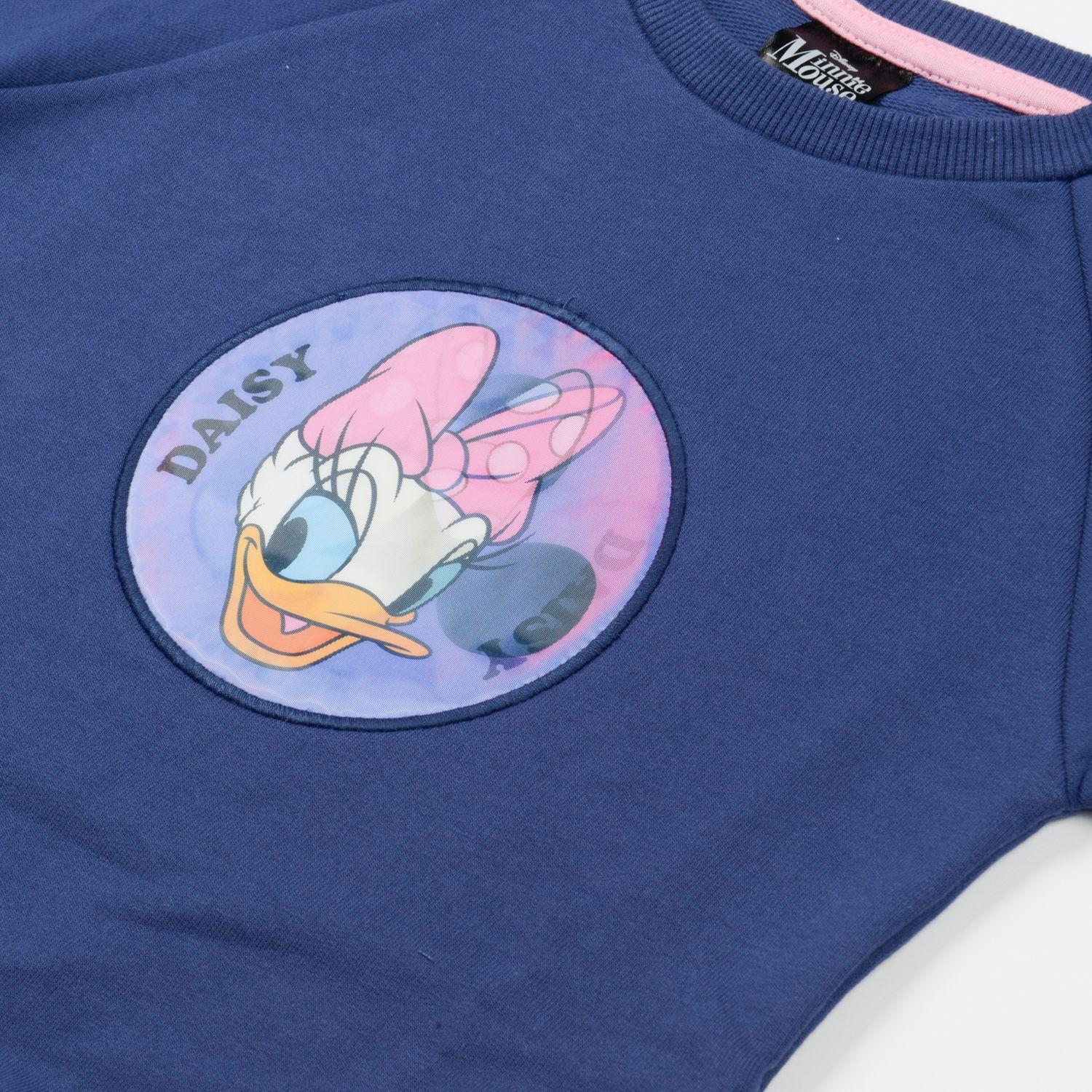 Poleron Niña Holograma Minnie Azul Disney-3