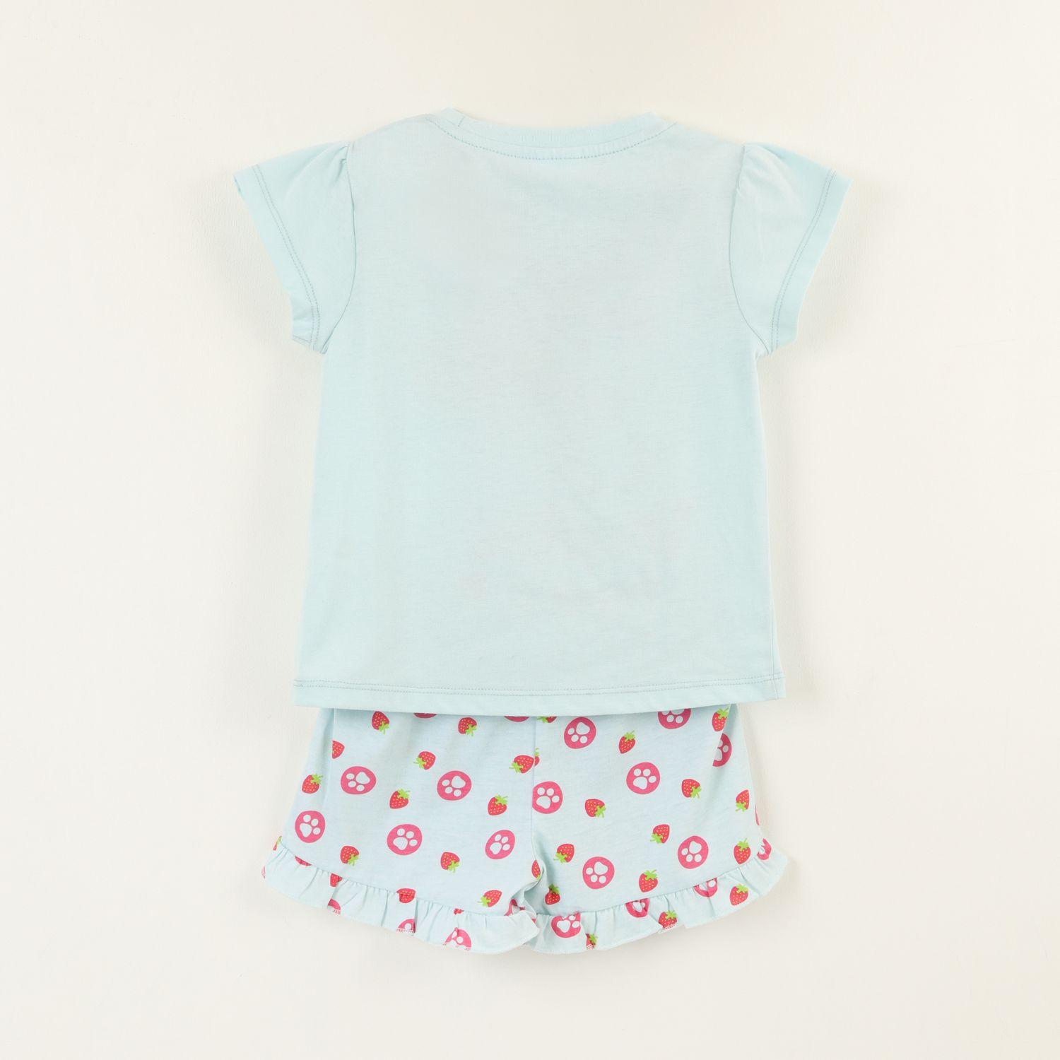 Pijama Manga Corta Niña Celeste Tropical Paw Patrol-1