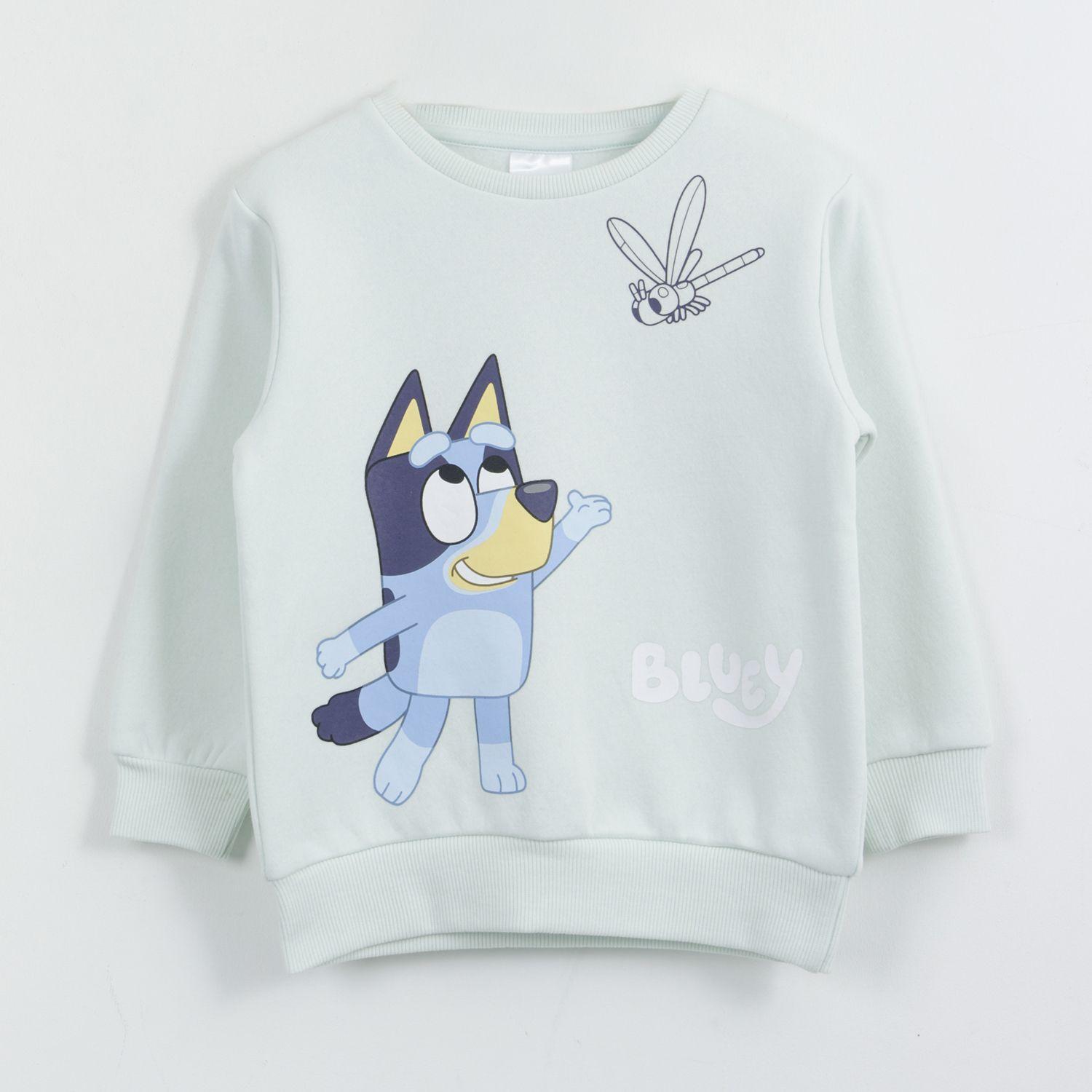 Polerón Cerrado Niña Personaje Verde Bluey-0